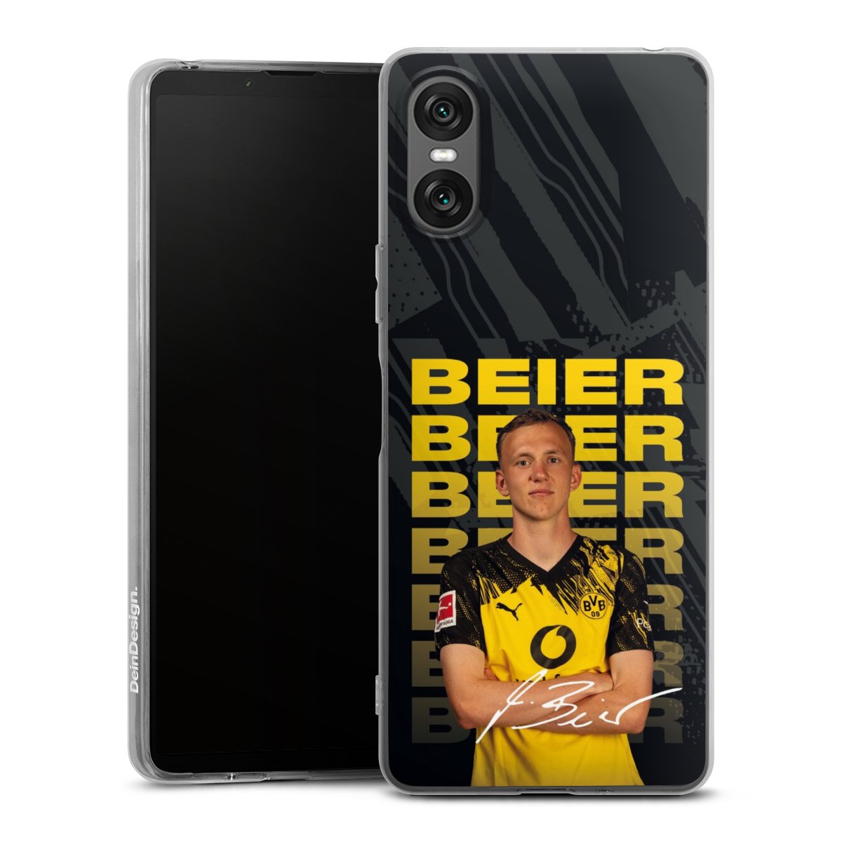 Sony Xperia 10 VI Handy Silikon Hülle Case transparent Handyhülle Bvb Borussia Dortmund Maximilian Beier Silikon Case