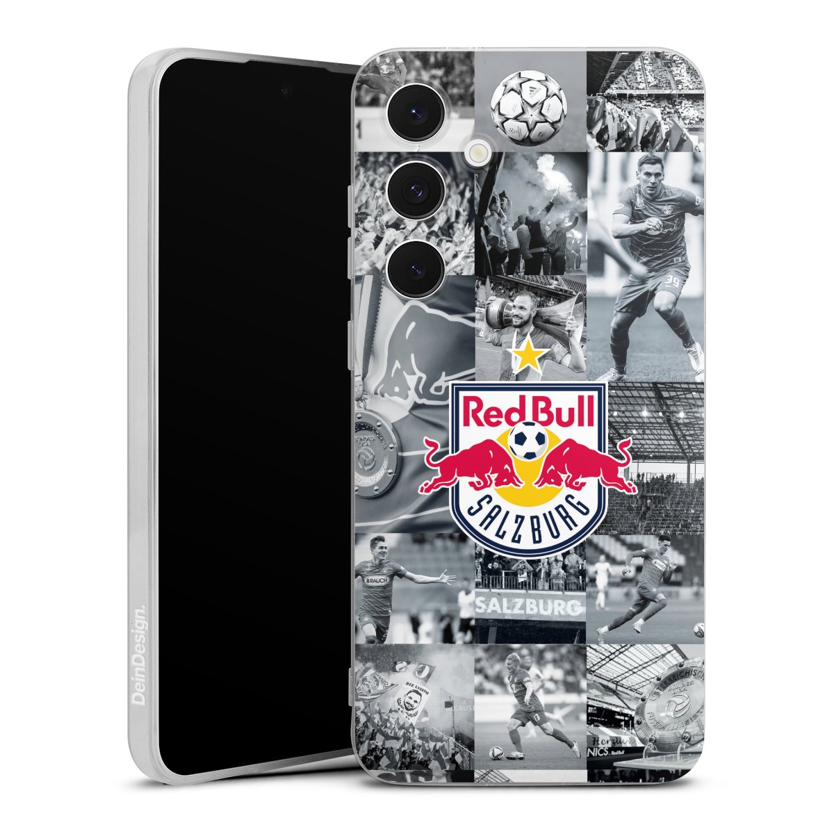 Galaxy S24 FE 5G Handy Silikon Hülle Case transparent Handyhülle Salzburg Fc Red Bull Salzburg Red Bull Silikon Case