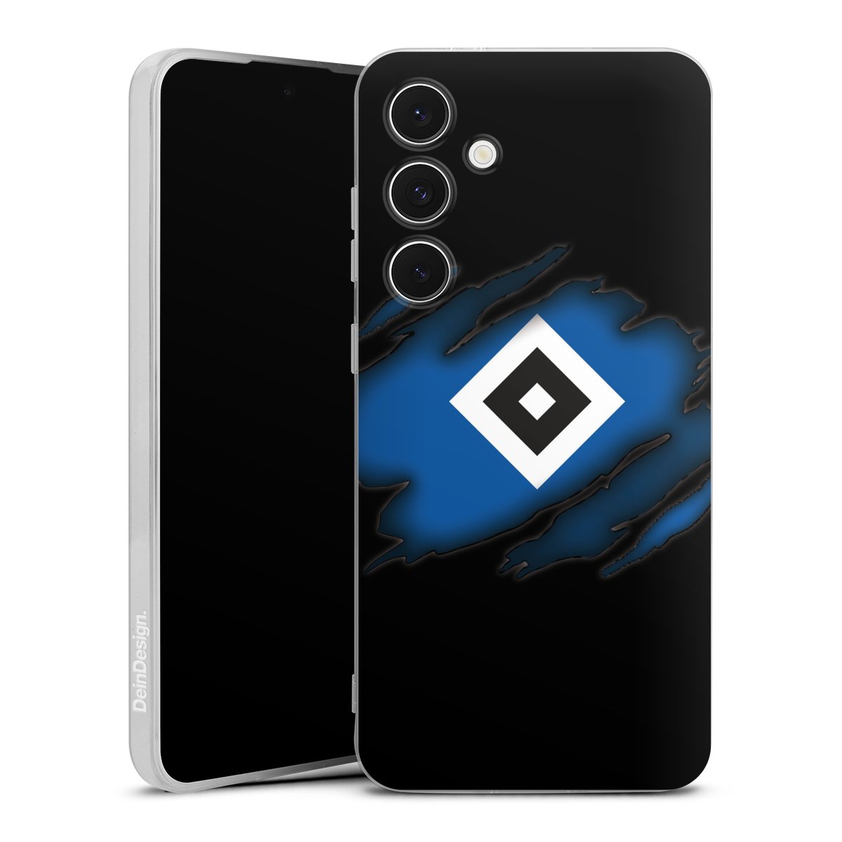 Galaxy S24 FE 5G Handy Silikon Hülle Case transparent Handyhülle Official Licensed Product Hsv Hamburger Sv Silikon Case