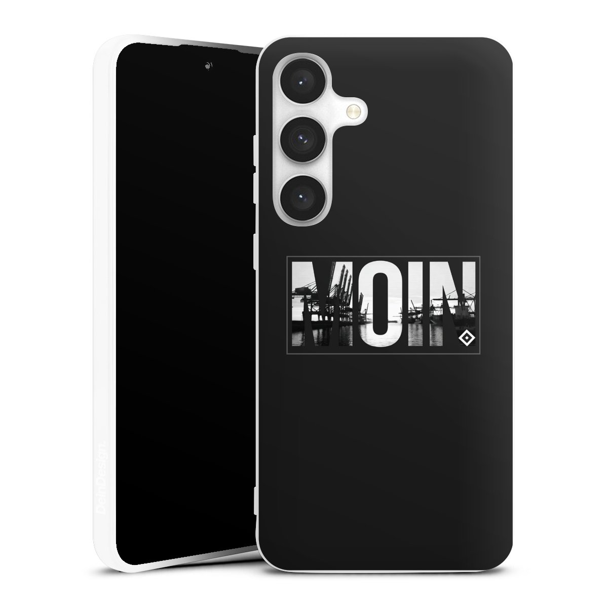 Galaxy S24 FE 5G Handy Silikon Hülle Case weiß Handyhülle Hamburger Sv Hsv Official Licensed Product Silikon Case