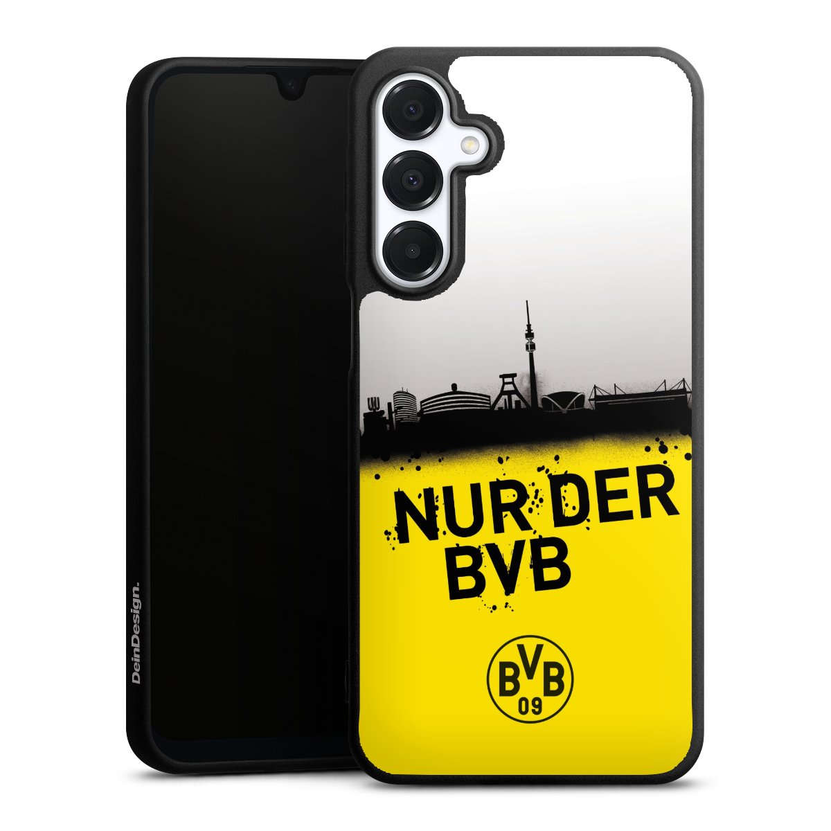 Galaxy A16 5G Handy Premium Silikon Hülle Handyhülle schwarz Case Statement Bvb Borussia Dortmund Silikon Premium Case