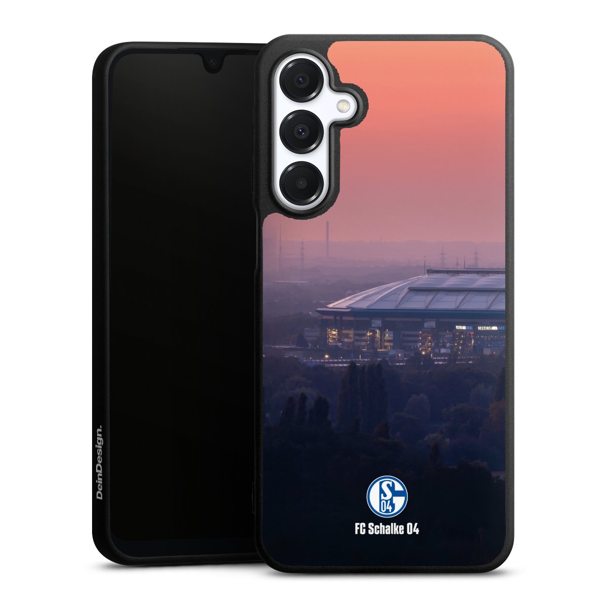 Galaxy A16 5G Handy Premium Silikon Hülle Handyhülle schwarz Case Schalke 04 Fc Schalke 04 Stadium Silikon Premium Case
