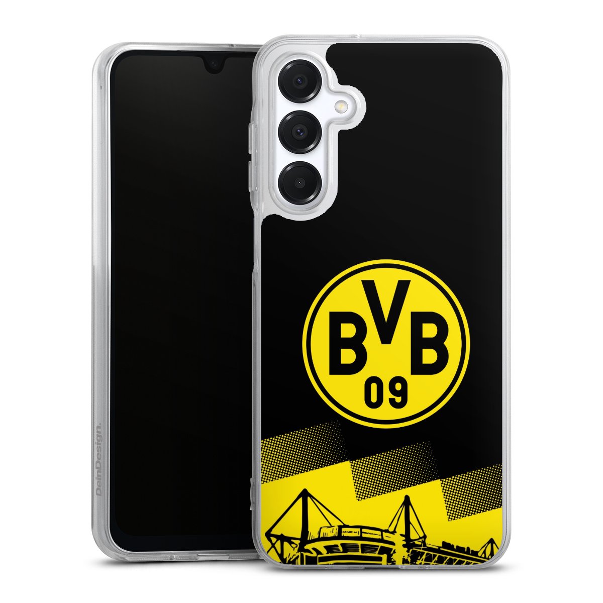 Galaxy A16 5G Handy Silikon Hülle Case transparent Handyhülle Stadium Borussia Dortmund Bvb Silikon Case