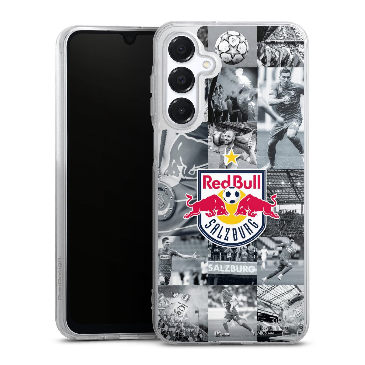 Galaxy A16 5G Handy Silikon Hülle Case transparent Handyhülle Salzburg Fc Red Bull Salzburg Red Bull Silikon Case