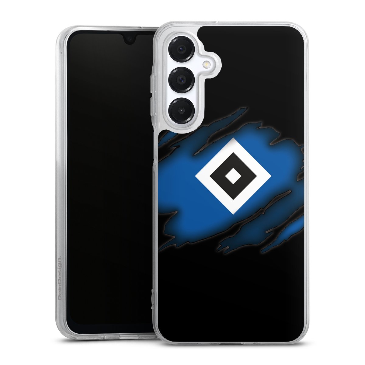 Galaxy A16 5G Handy Silikon Hülle Case transparent Handyhülle Official Licensed Product Hsv Hamburger Sv Silikon Case