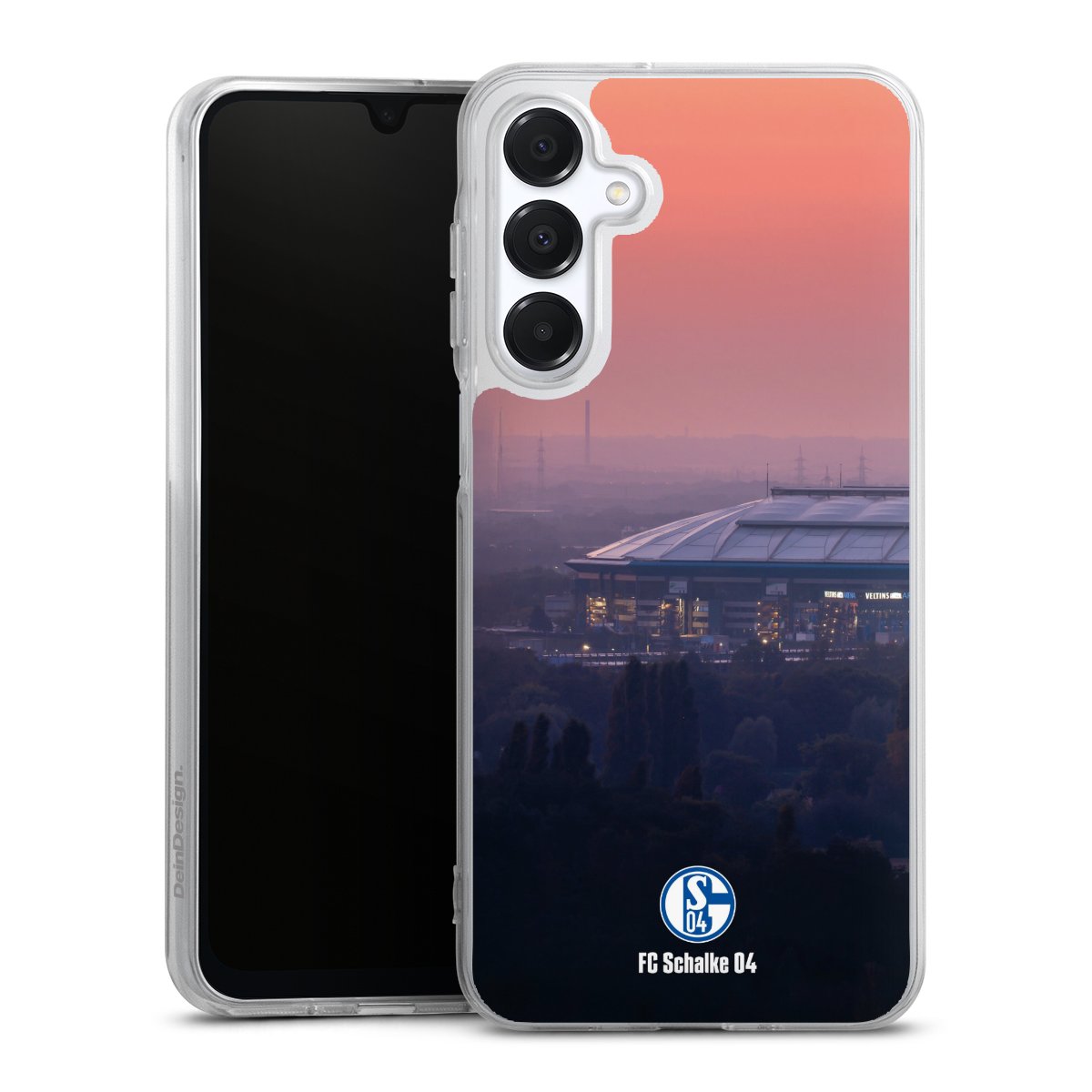 Galaxy A16 5G Handy Silikon Hülle Case transparent Handyhülle Fc Schalke 04 Stadium Schalke 04 Silikon Case