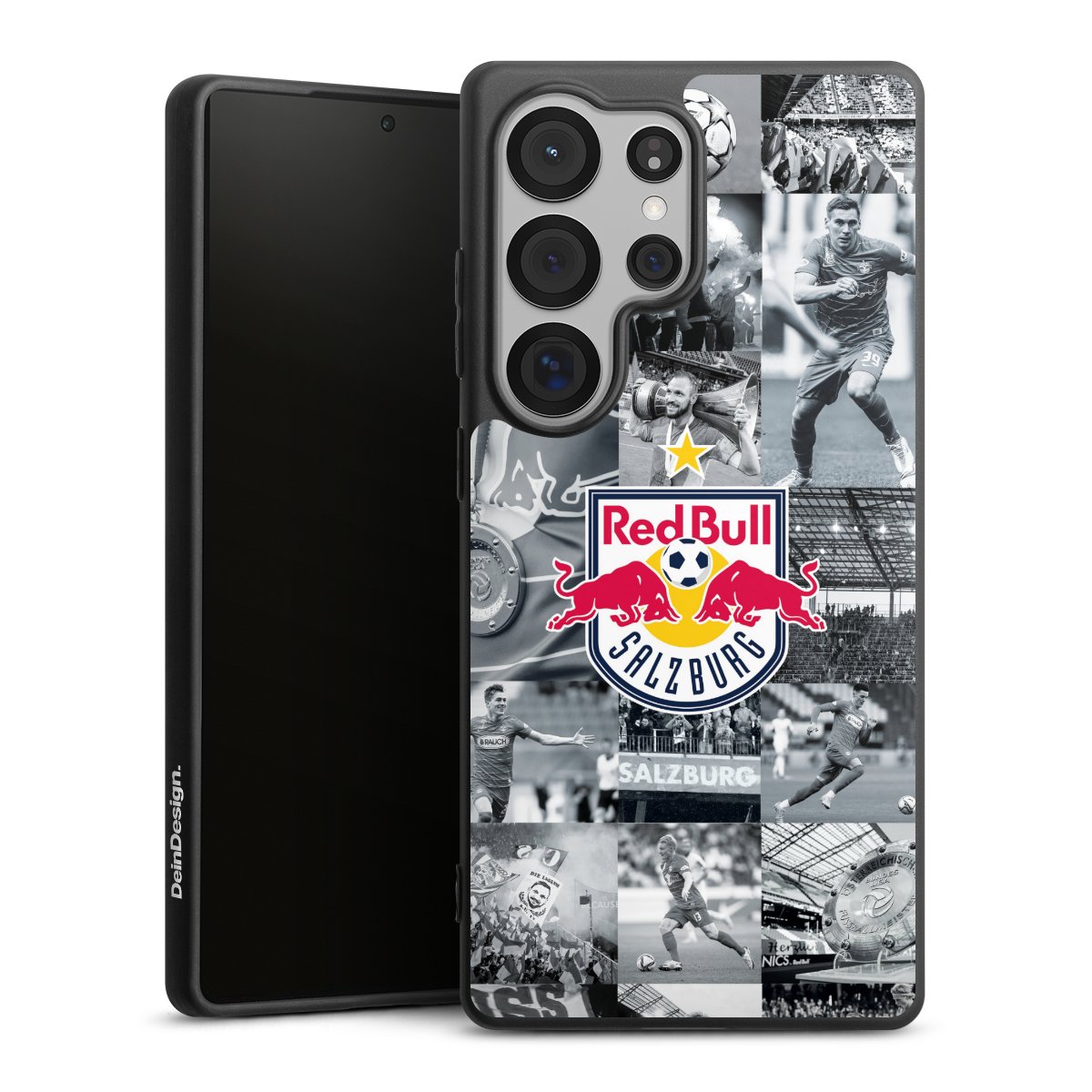 Galaxy S25 Ultra Handy Premium Silikon Hülle Handyhülle schwarz Case Salzburg Fc Red Bull Salzburg Red Bull Silikon Premium Case
