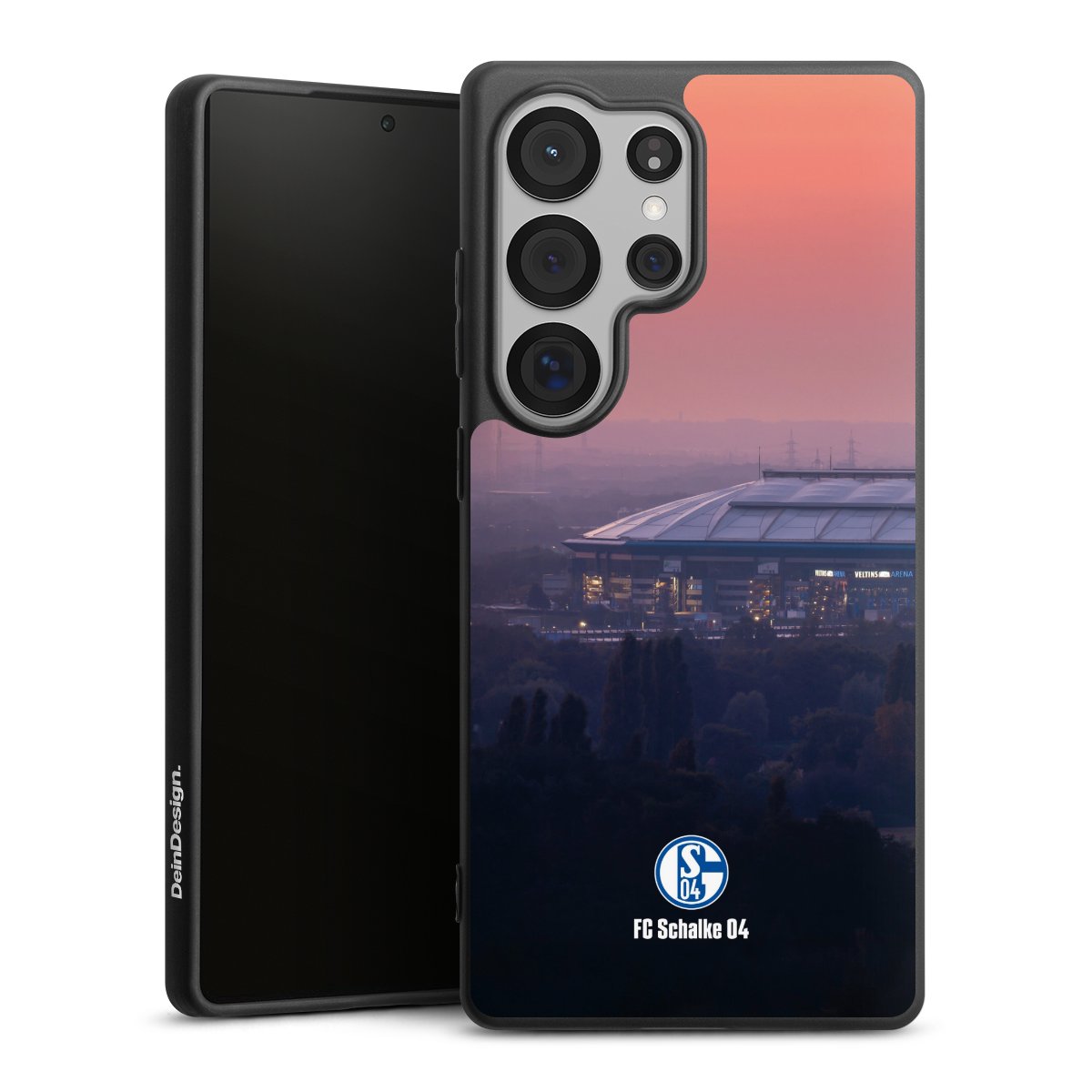 Galaxy S25 Ultra Handy Premium Silikon Hülle Handyhülle schwarz Case Fc Schalke 04 Stadium Schalke 04 Silikon Premium Case