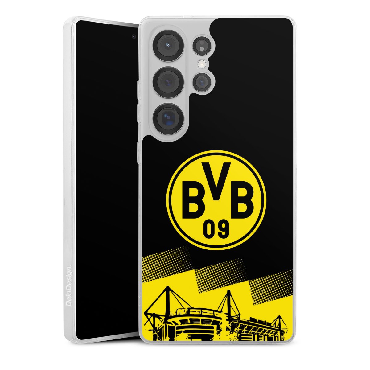 Galaxy S25 Ultra Handy Silikon Hülle Case transparent Handyhülle Stadium Borussia Dortmund Bvb Silikon Case