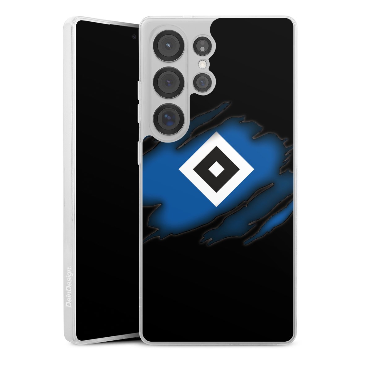 Galaxy S25 Ultra Handy Silikon Hülle Case transparent Handyhülle Official Licensed Product Hsv Hamburger Sv Silikon Case