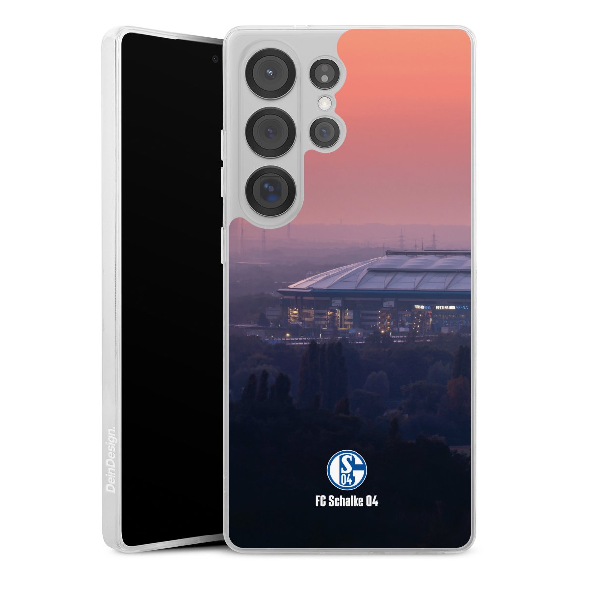 Galaxy S25 Ultra Handy Silikon Hülle Case transparent Handyhülle Fc Schalke 04 Stadium Schalke 04 Silikon Case