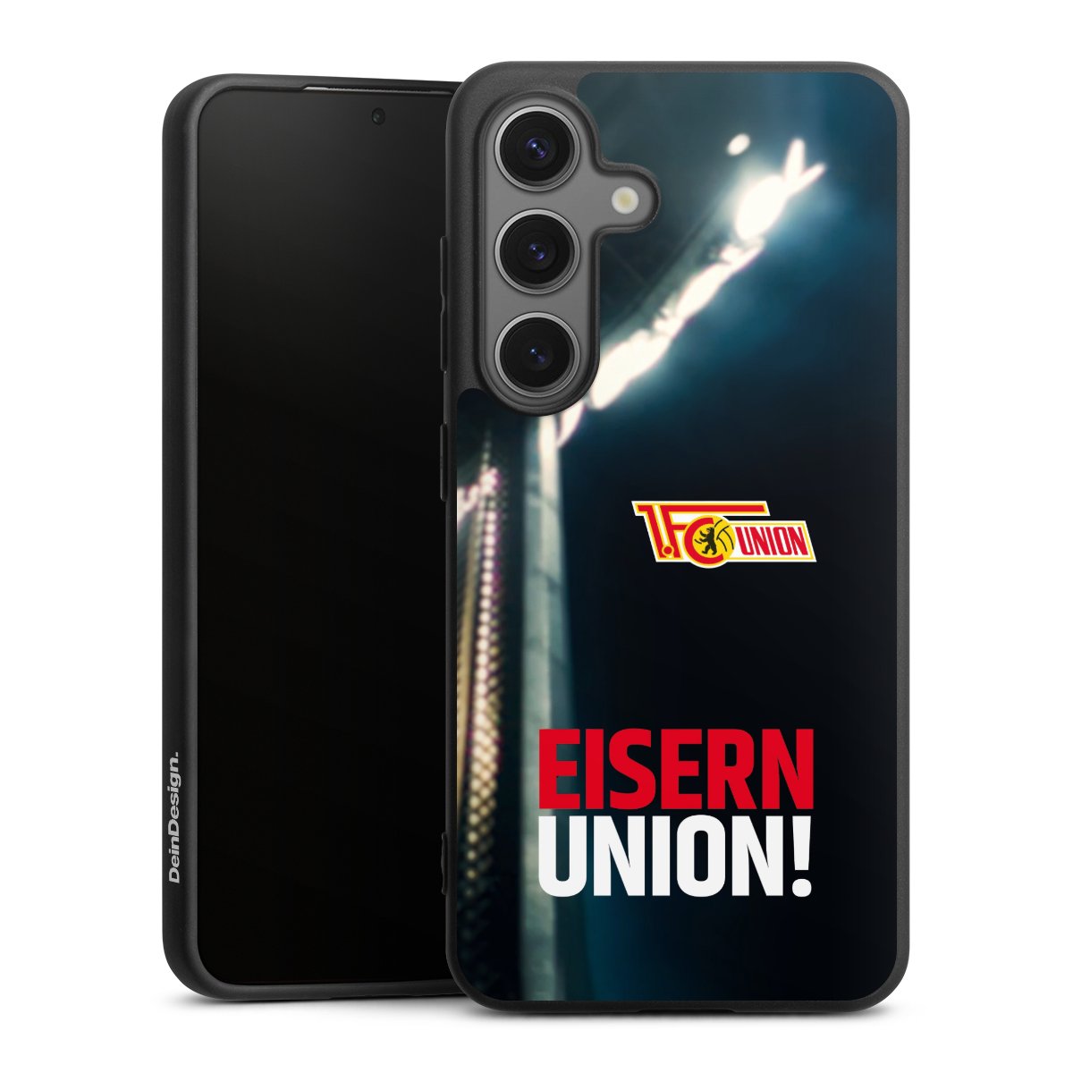 Galaxy S25 Handy Premium Silikon Hülle Handyhülle schwarz Case 1. Fc Union Berlin Merchandise Soccer Silikon Premium Case