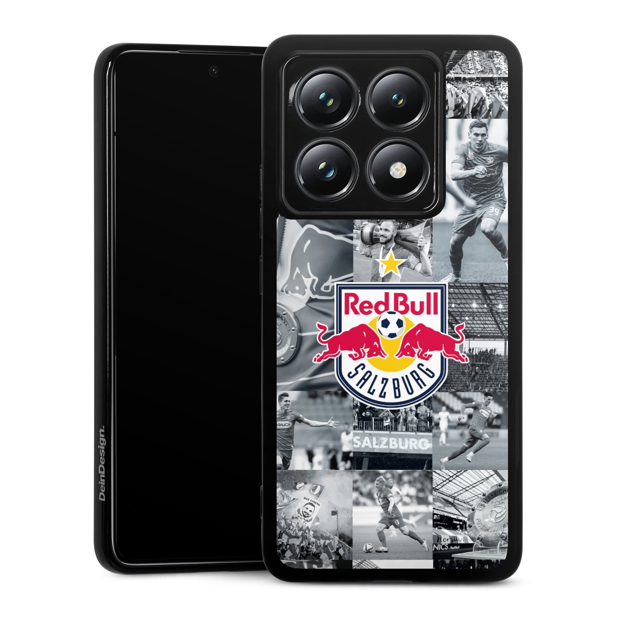 Xiaomi 14T Pro Handy Silikon Hülle Case schwarz Handyhülle Salzburg Fc Red Bull Salzburg Red Bull