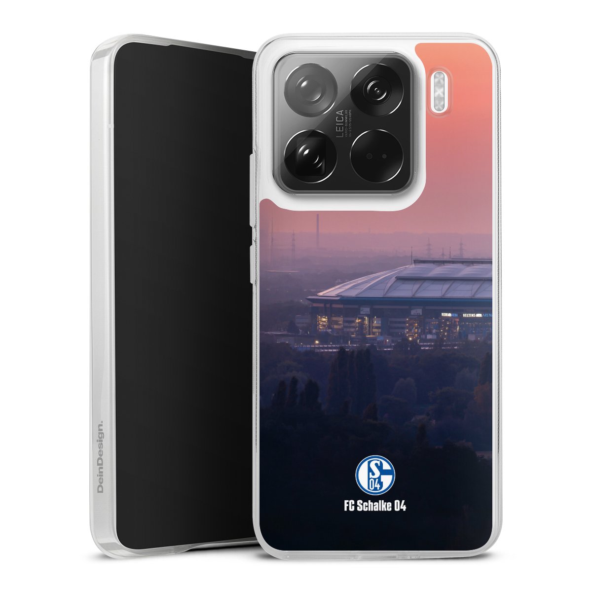 Xiaomi 15 5G Handy Silikon Hülle Case transparent Handyhülle Schalke 04 Fc Schalke 04 Stadium Silikon Case