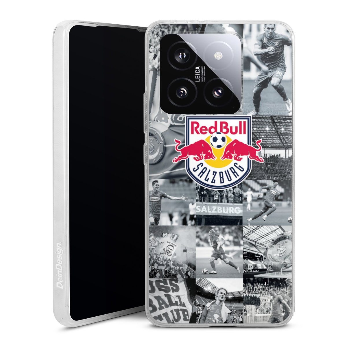 Xiaomi 14T Handy Silikon Hülle Case transparent Handyhülle Salzburg Fc Red Bull Salzburg Red Bull Silikon Case