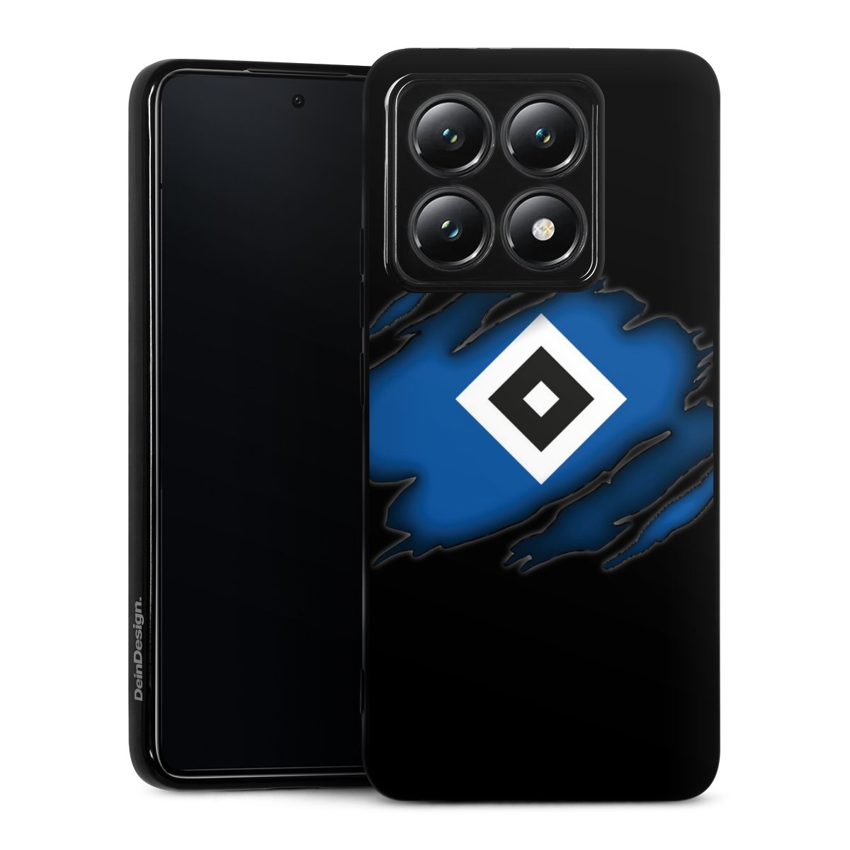 Xiaomi 14T Handy Silikon Hülle Case schwarz Handyhülle Official Licensed Product Hsv Hamburger Sv