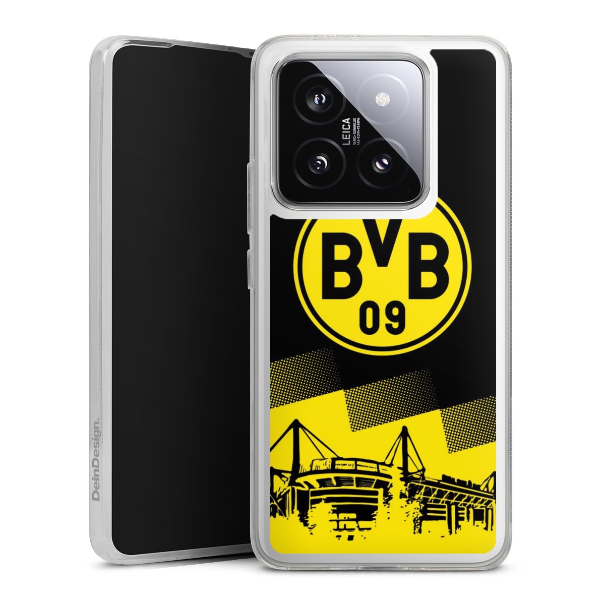 Xiaomi 14T Pro Handy Silikon Hülle Case transparent Handyhülle Stadium Borussia Dortmund Bvb Silikon Case