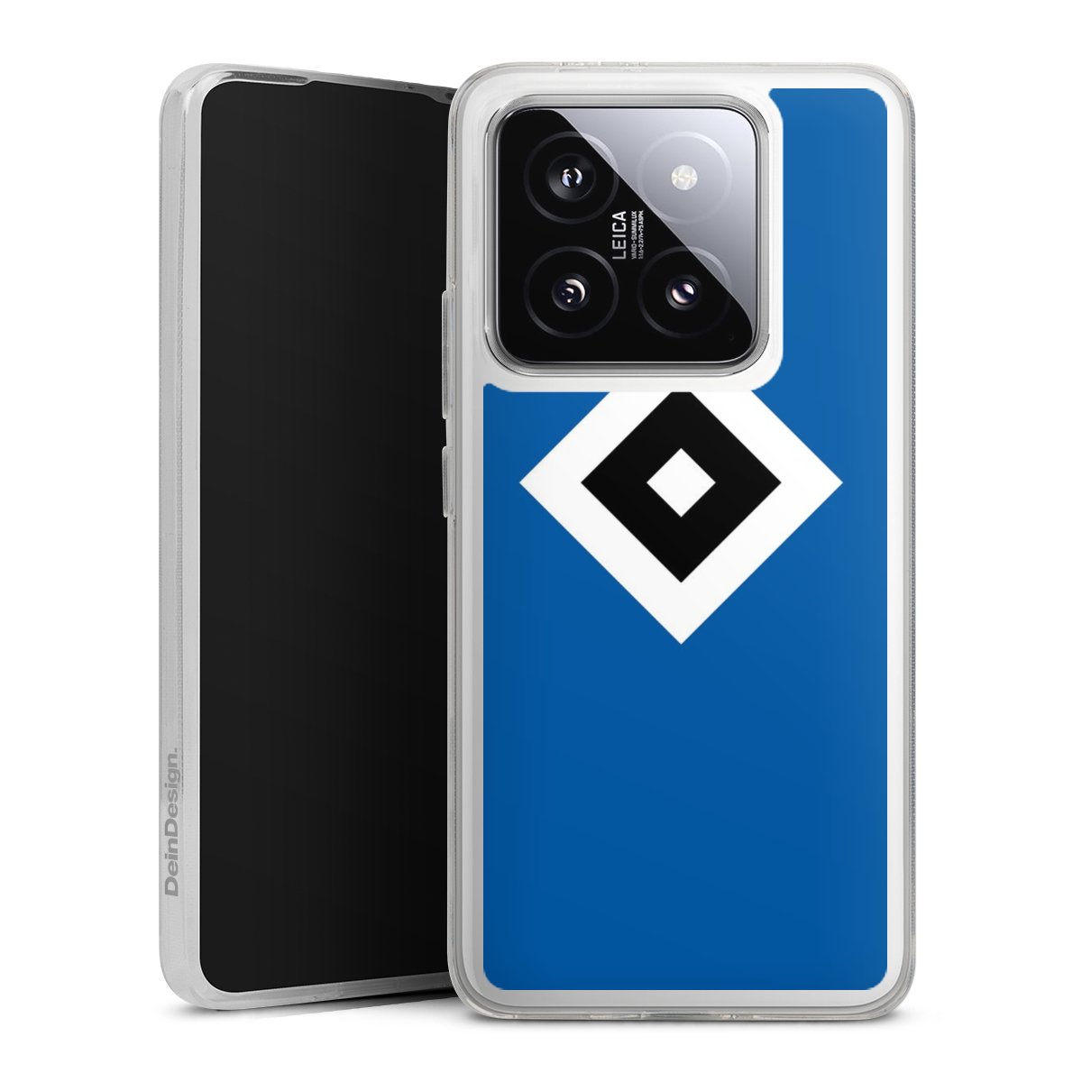 Xiaomi 14T Pro Handy Silikon Hülle Case transparent Handyhülle Hsv Logo Hamburger Sv Silikon Case