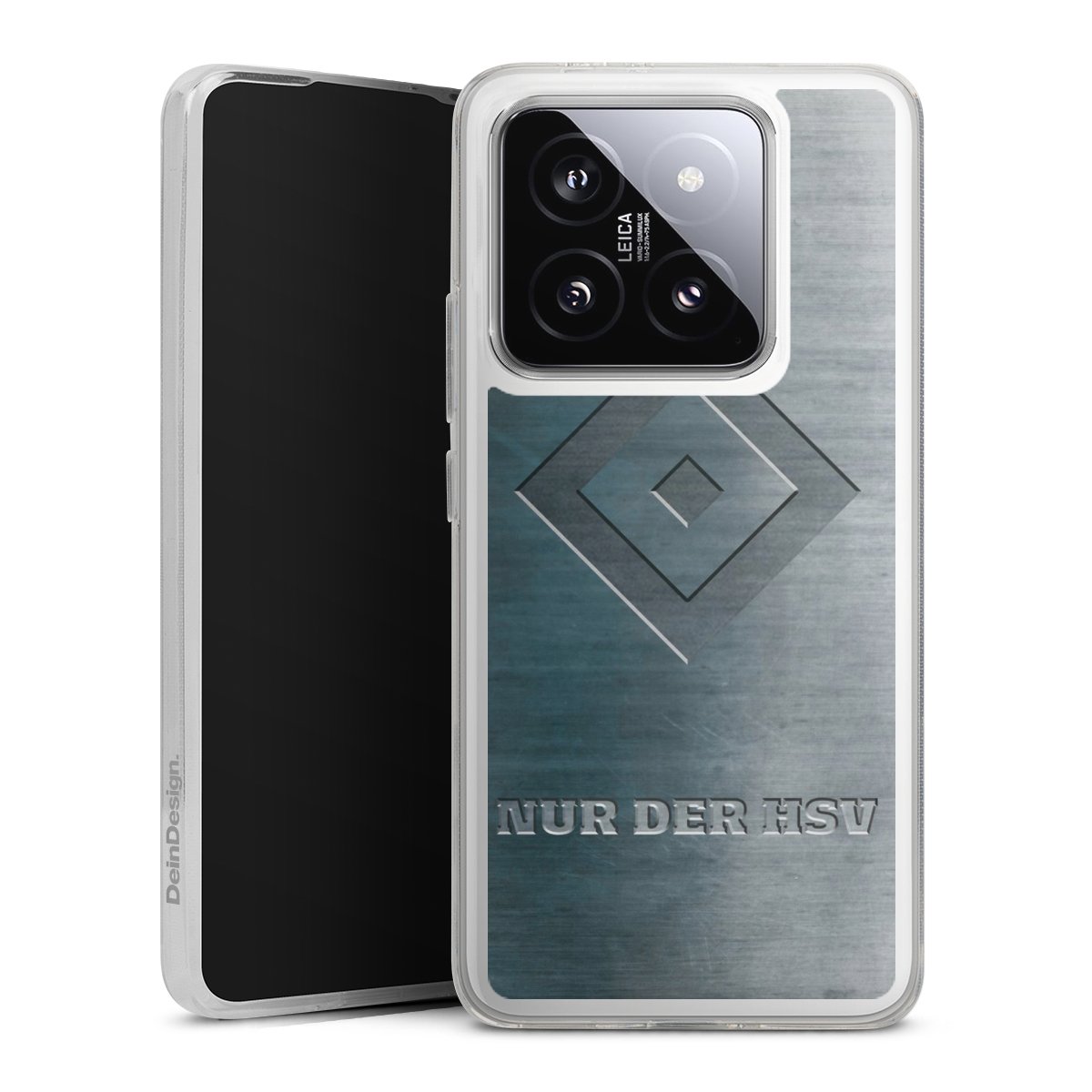 Xiaomi 14T Pro Handy Silikon Hülle Case transparent Handyhülle Hsv Hamburger Sv Metallic Look Silikon Case