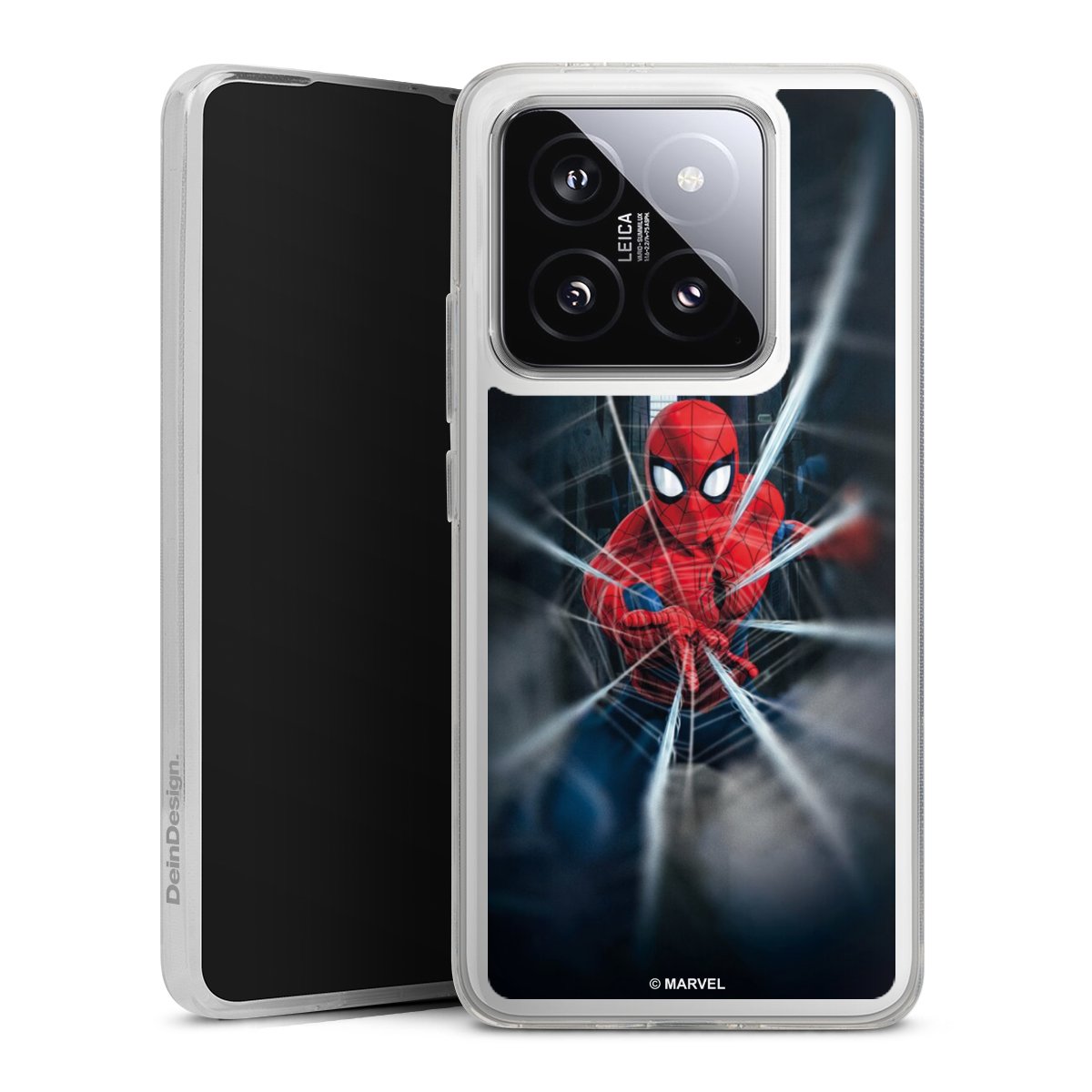 Xiaomi 14T Pro Handy Silikon Hülle Case transparent Handyhülle Marvel Spiderman Kinofilm Silikon Case