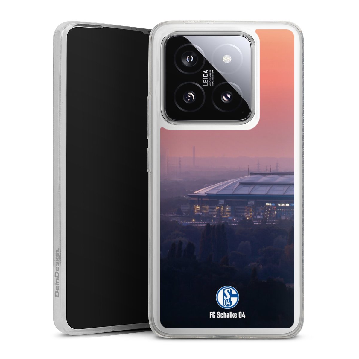 Xiaomi 14T Pro Handy Silikon Hülle Case transparent Handyhülle Fc Schalke 04 Stadium Schalke 04 Silikon Case