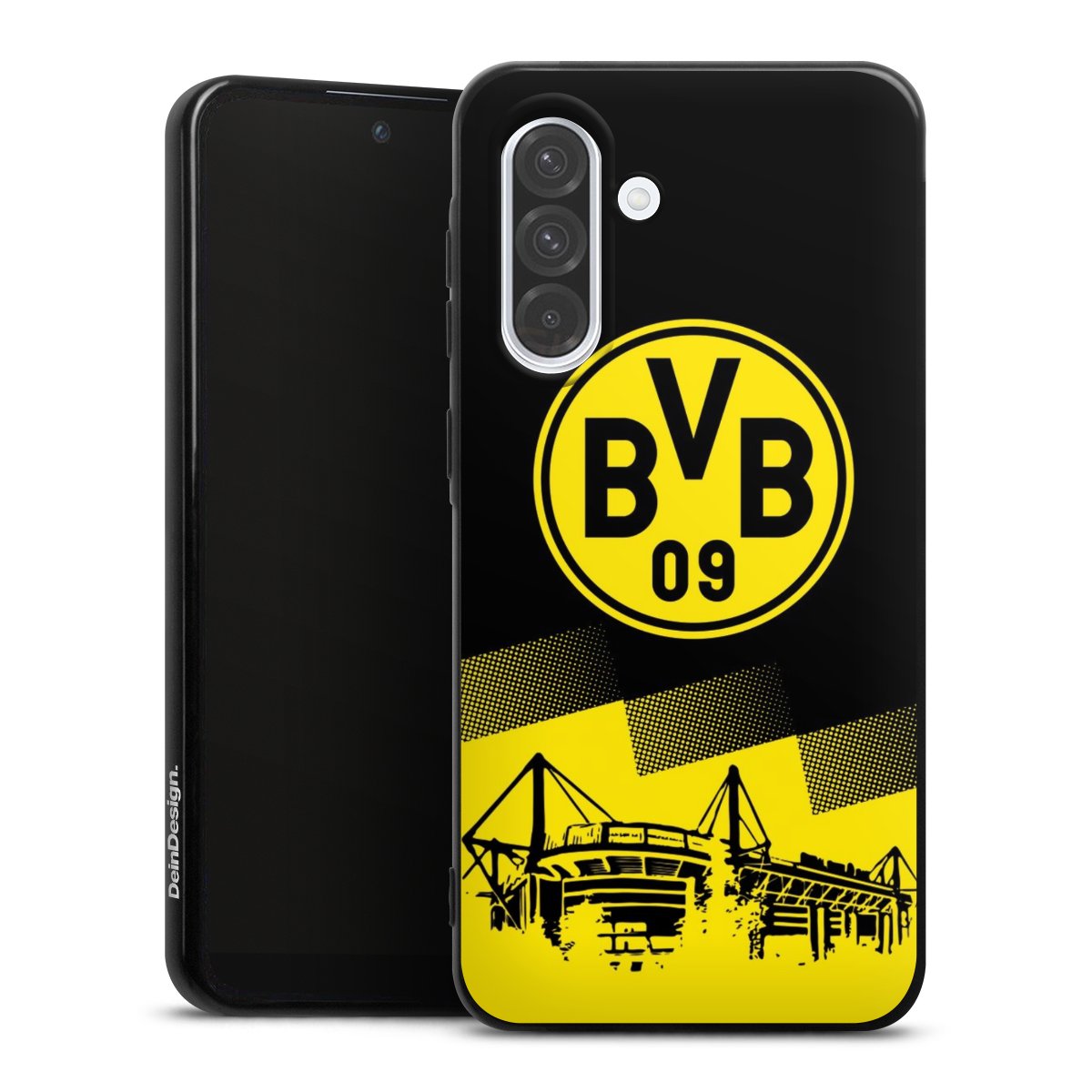 Galaxy A36 5G Handy Silikon Hülle Case schwarz Handyhülle Stadium Borussia Dortmund Bvb