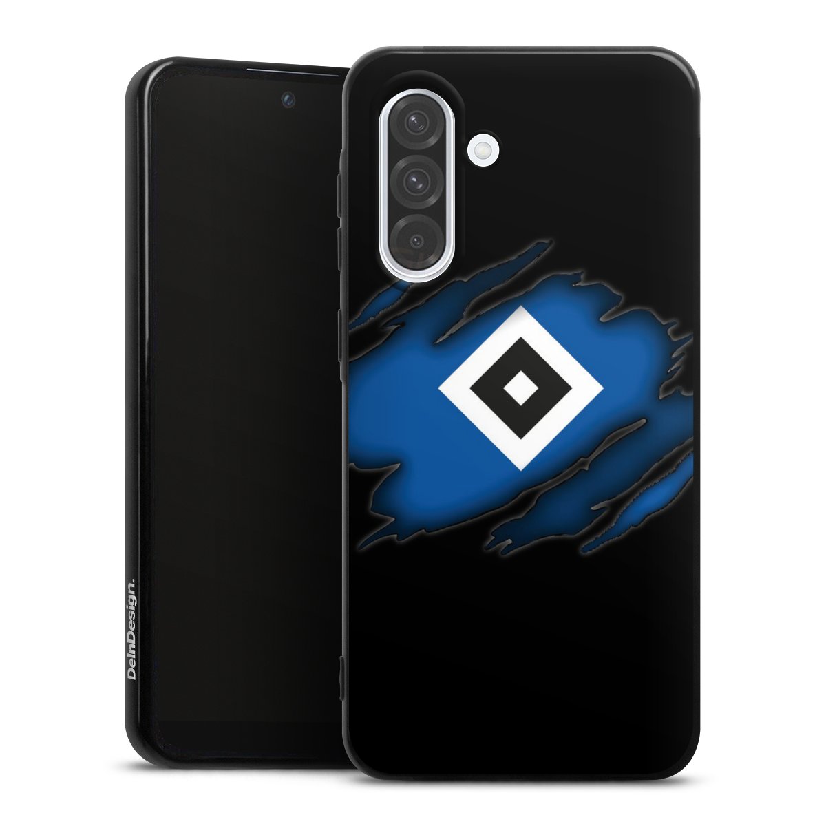 Galaxy A36 5G Handy Silikon Hülle Case schwarz Handyhülle Official Licensed Product Hsv Hamburger Sv