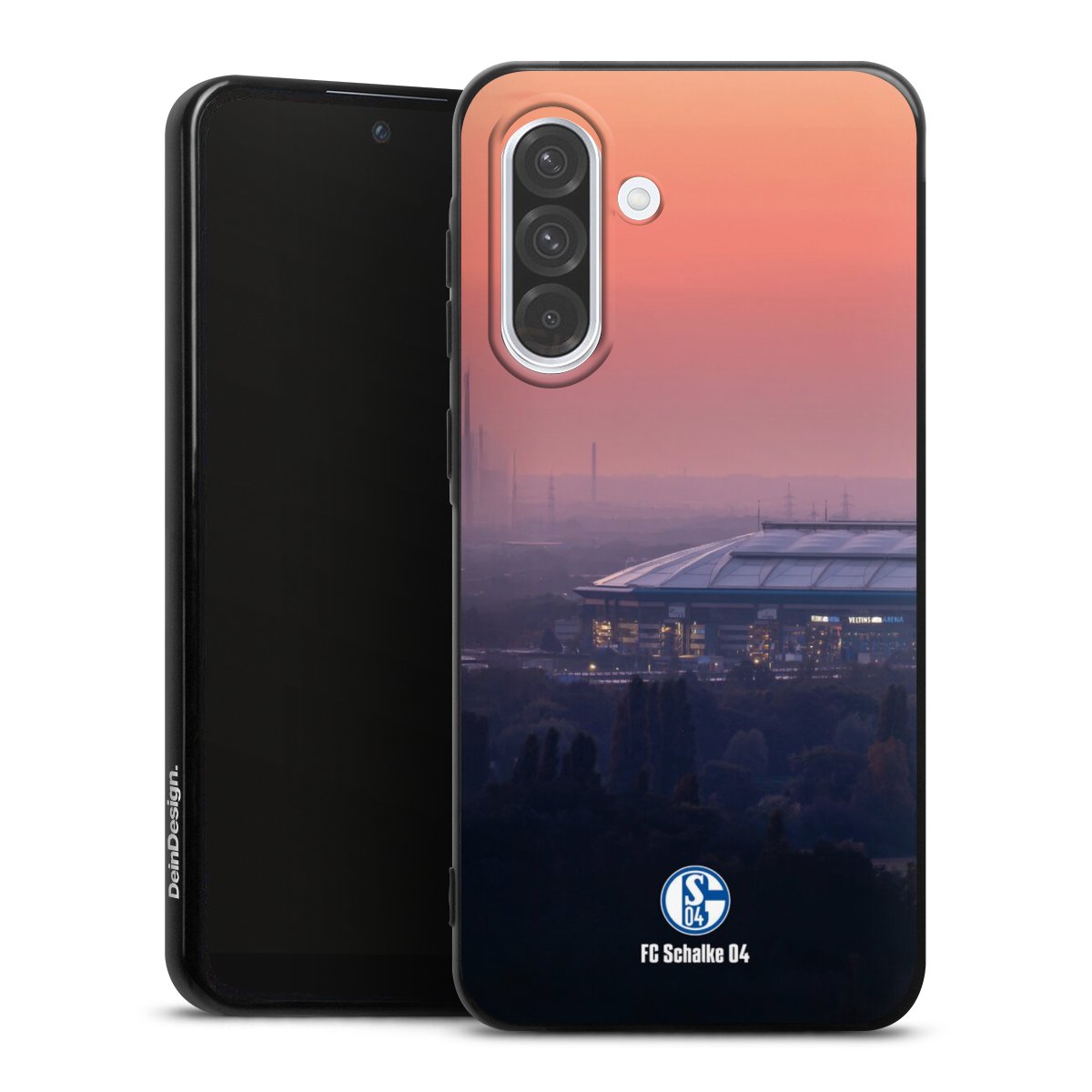 Galaxy A36 5G Handy Silikon Hülle Case schwarz Handyhülle Fc Schalke 04 Stadium Schalke 04