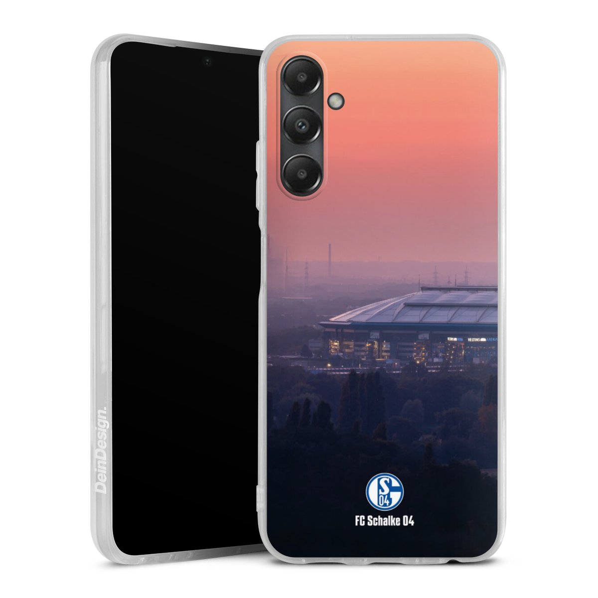 Galaxy A05s Handy Silikon Hülle Case transparent Handyhülle Fc Schalke 04 Stadium Schalke 04 Silikon Case