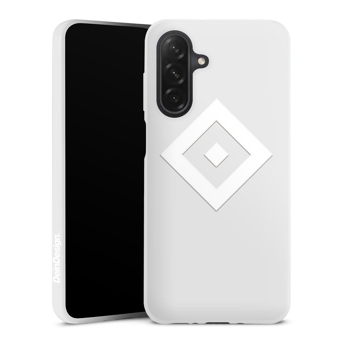 Galaxy A26 Handy Silikon Hülle Case weiß Handyhülle Coat Of Arms Hsv Hamburger Sv Silikon Case