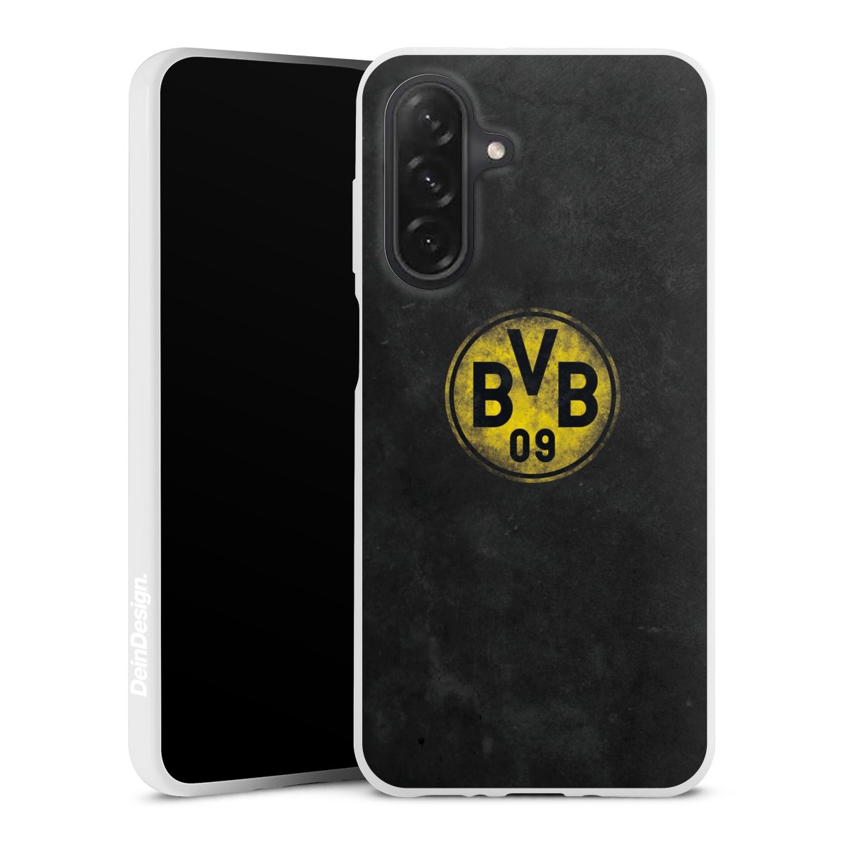 Galaxy A26 Handy Silikon Hülle Case weiß Handyhülle Borussia Dortmund Bvb Merchandise Silikon Case