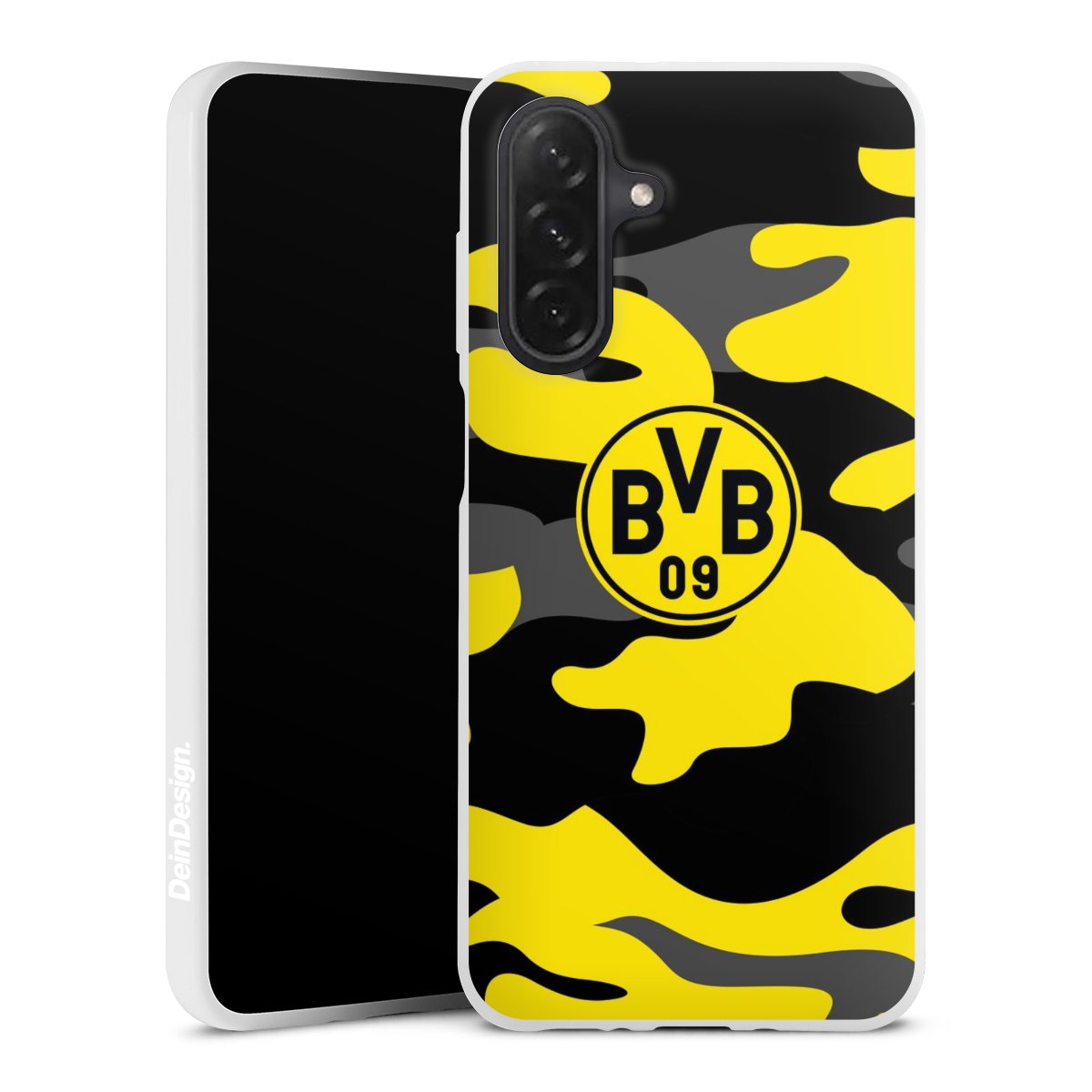 Galaxy A26 Handy Silikon Hülle Case weiß Handyhülle Merchandise Borussia Dortmund Bvb Silikon Case