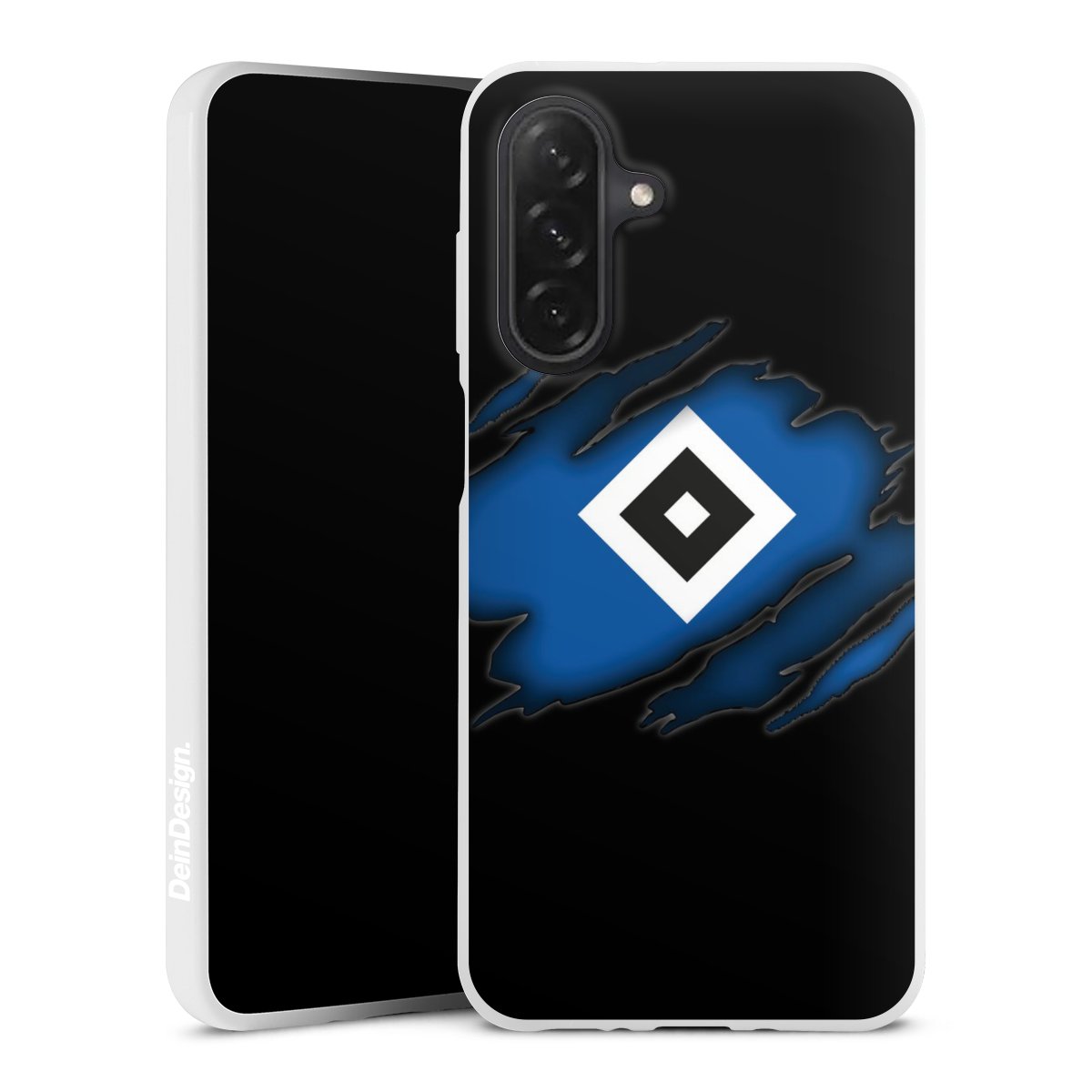Galaxy A26 Handy Silikon Hülle Case weiß Handyhülle Official Licensed Product Hsv Hamburger Sv Silikon Case