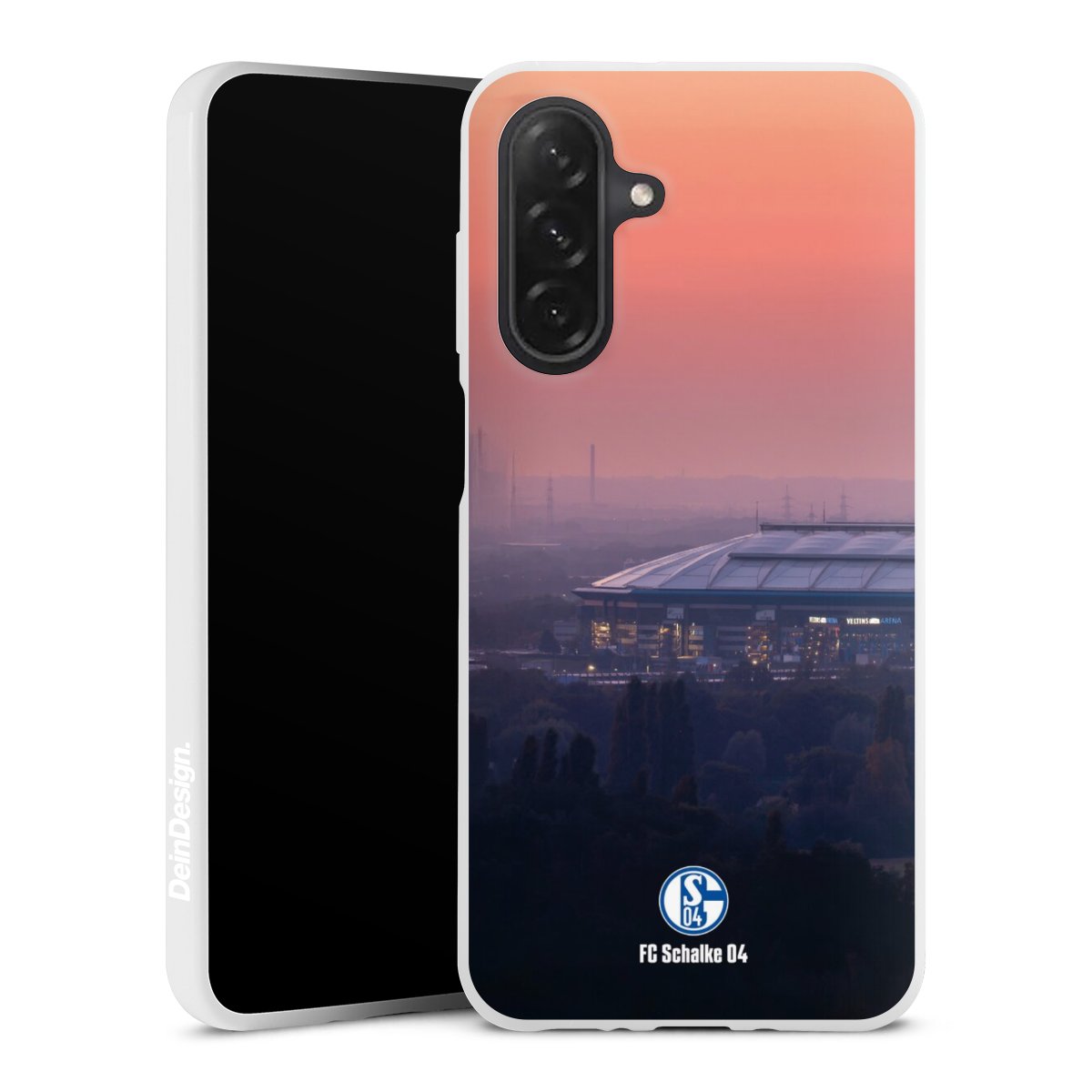 Galaxy A26 Handy Silikon Hülle Case weiß Handyhülle Fc Schalke 04 Stadium Schalke 04 Silikon Case