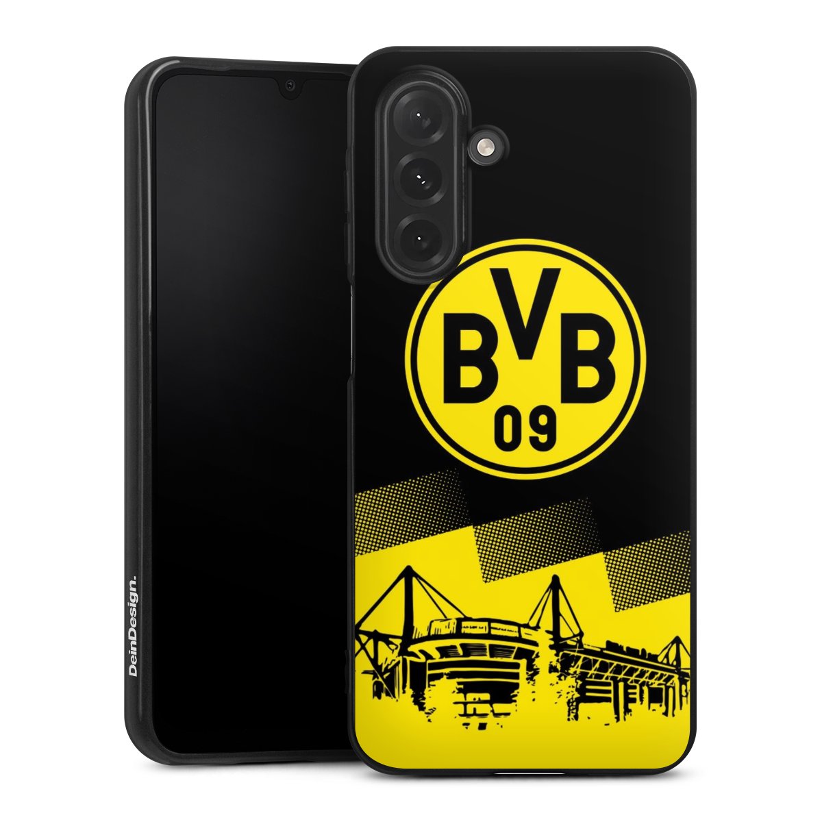 Galaxy A26 Handy Silikon Hülle Case schwarz Handyhülle Stadium Borussia Dortmund Bvb