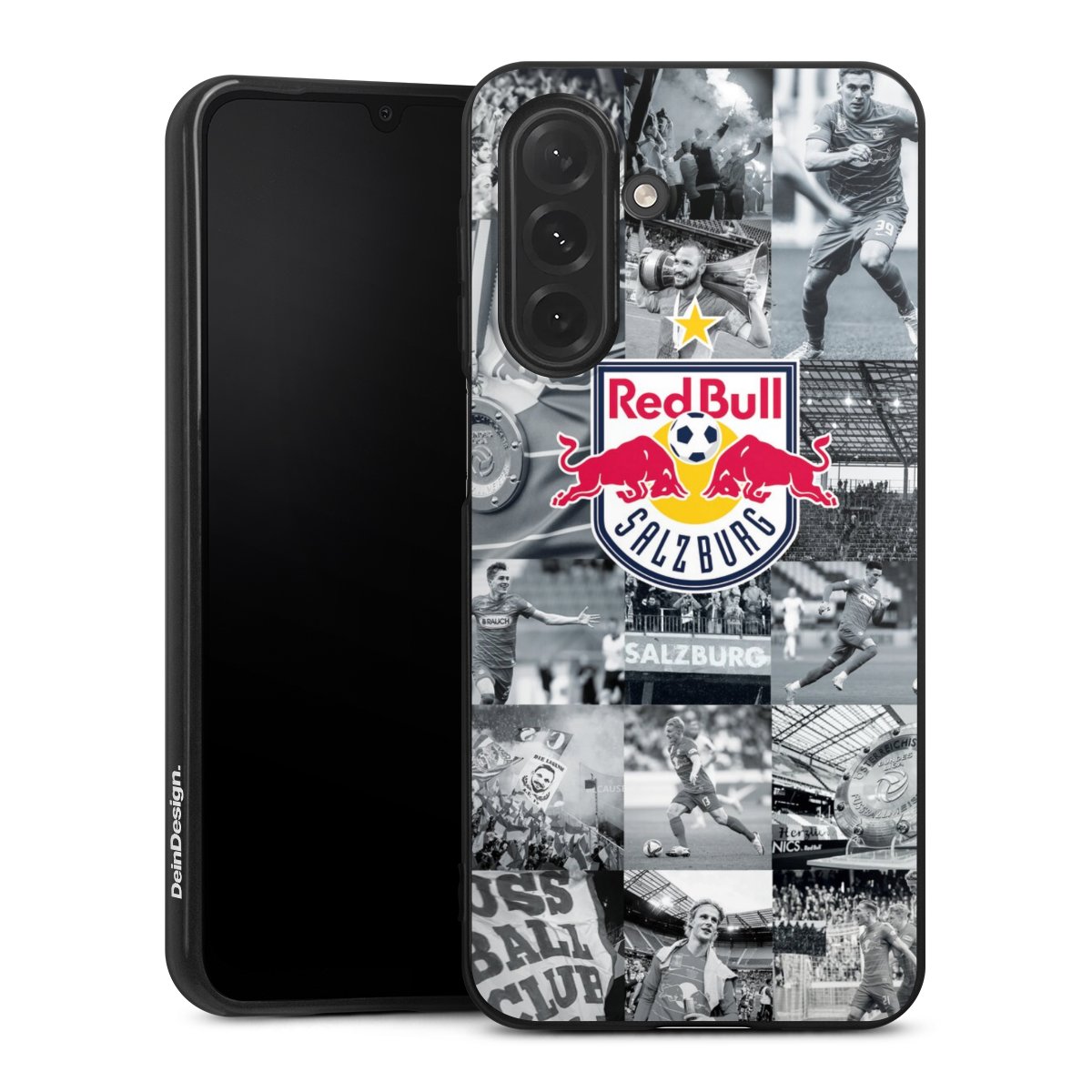 Galaxy A26 Handy Silikon Hülle Case schwarz Handyhülle Salzburg Fc Red Bull Salzburg Red Bull