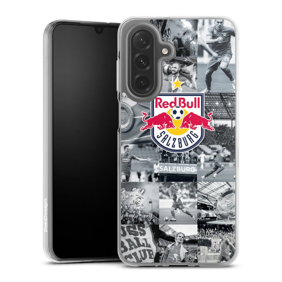 Galaxy A26 Handy Silikon Hülle Case transparent Handyhülle Salzburg Fc Red Bull Salzburg Red Bull Silikon Case