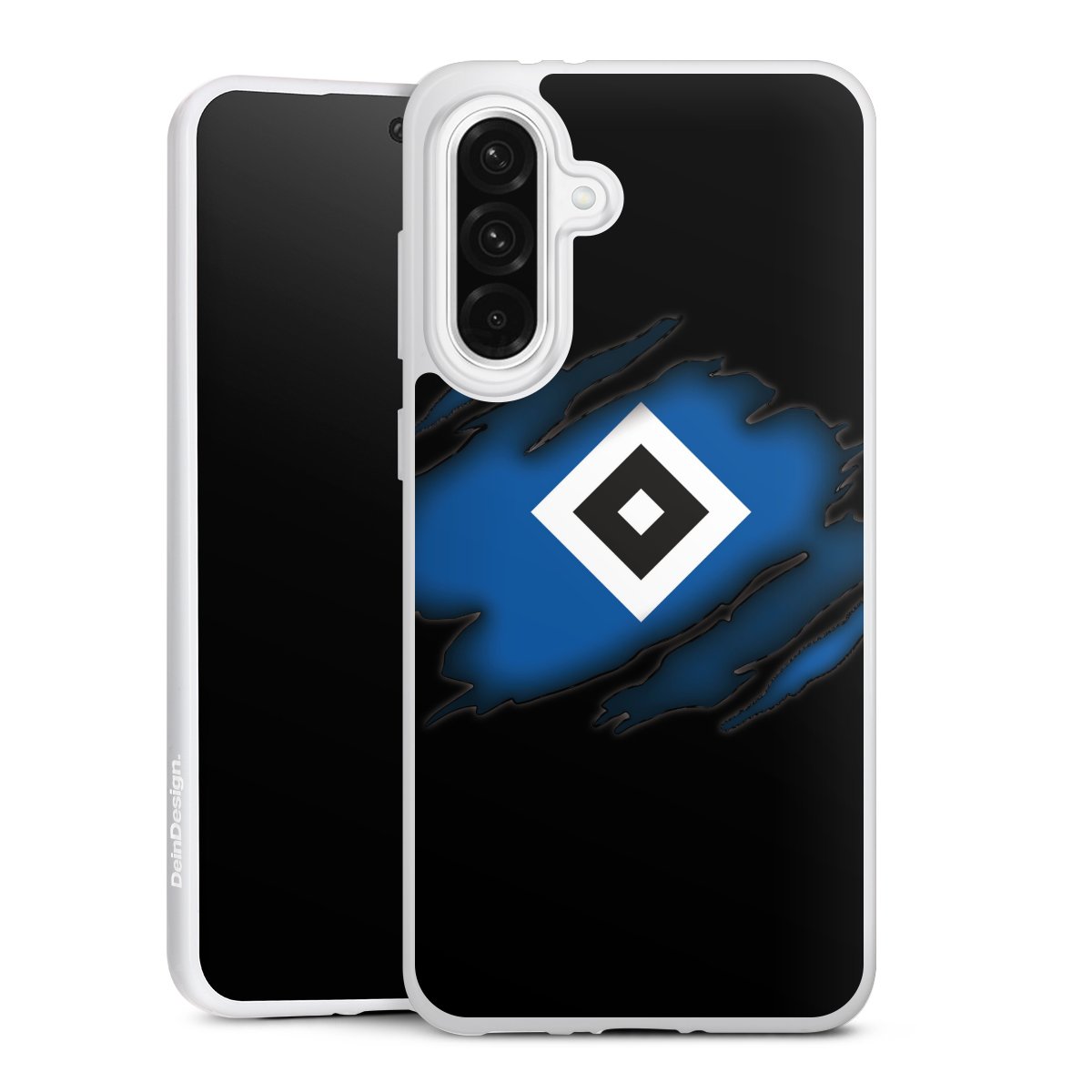 Galaxy A56 5G Handy Silikon Hülle Case weiß Handyhülle Official Licensed Product Hsv Hamburger Sv Silikon Case
