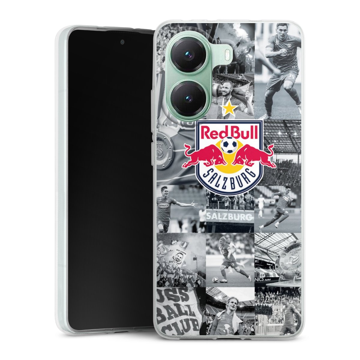 Xiaomi Poco X7 Pro Handy Silikon Hülle Case transparent Handyhülle Salzburg Fc Red Bull Salzburg Red Bull Silikon Case