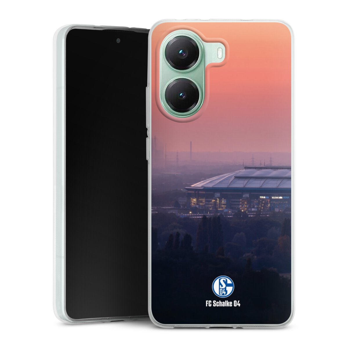 Xiaomi Poco X7 Pro Handy Silikon Hülle Case transparent Handyhülle Schalke 04 Fc Schalke 04 Stadium Silikon Case