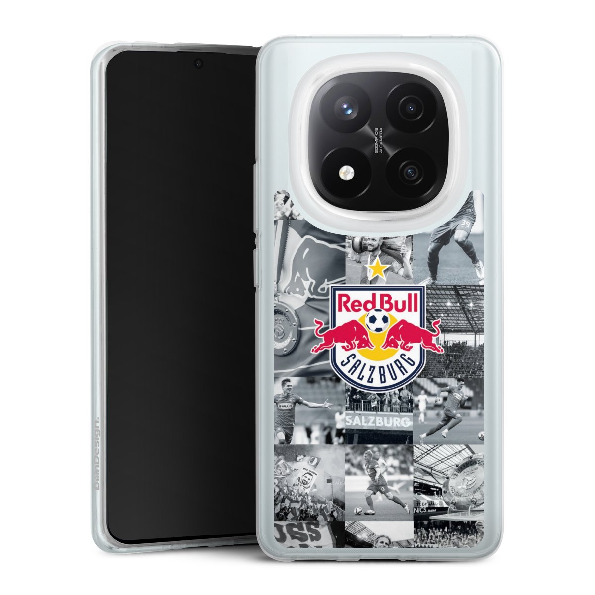 Xiaomi Redmi Note 14 Pro+ 5G Handy Silikon Hülle Case transparent Handyhülle Salzburg Fc Red Bull Salzburg Red Bull Silikon Case
