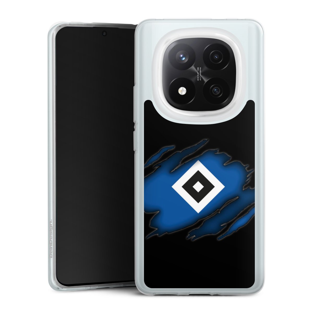 Xiaomi Redmi Note 14 Pro+ 5G Handy Silikon Hülle Case transparent Handyhülle Hsv Official Licensed Product Hamburger Sv Silikon Case