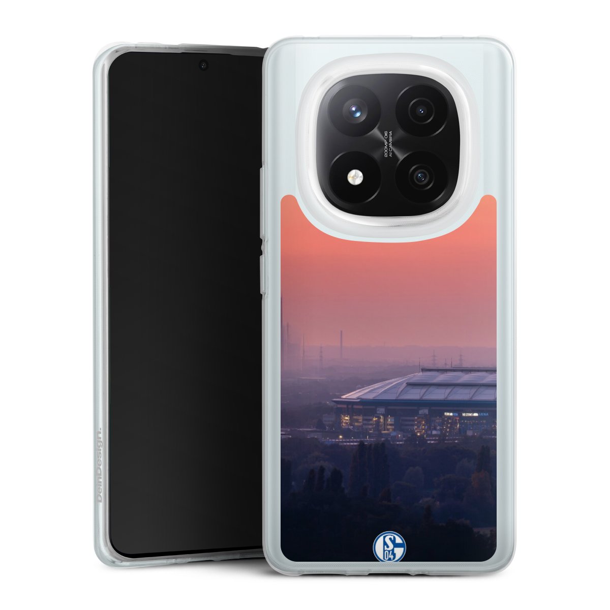 Xiaomi Redmi Note 14 Pro+ 5G Handy Silikon Hülle Case transparent Handyhülle Schalke 04 Fc Schalke 04 Stadium Silikon Case