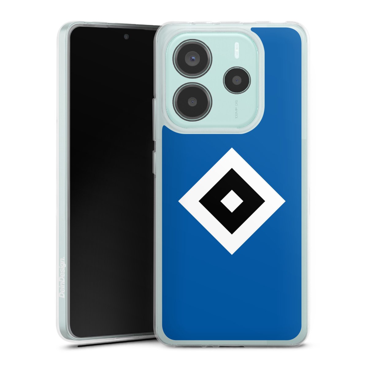 Xiaomi Redmi Note 14 5G Handy Silikon Hülle Case transparent Handyhülle Hsv Logo Hamburger Sv Silikon Case