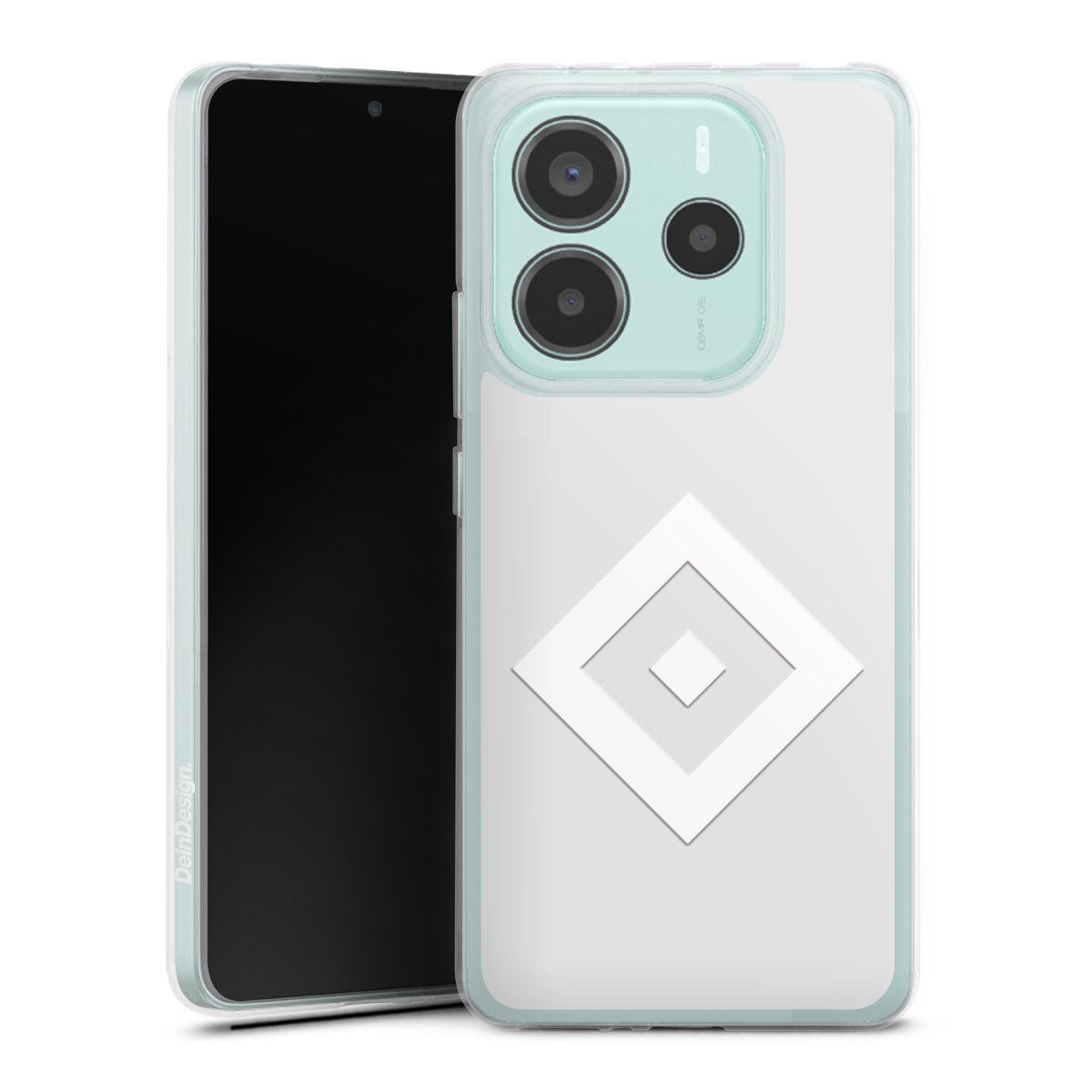 Xiaomi Redmi Note 14 5G Handy Silikon Hülle Case transparent Handyhülle Hamburger Sv Coat Of Arms Hsv Silikon Case