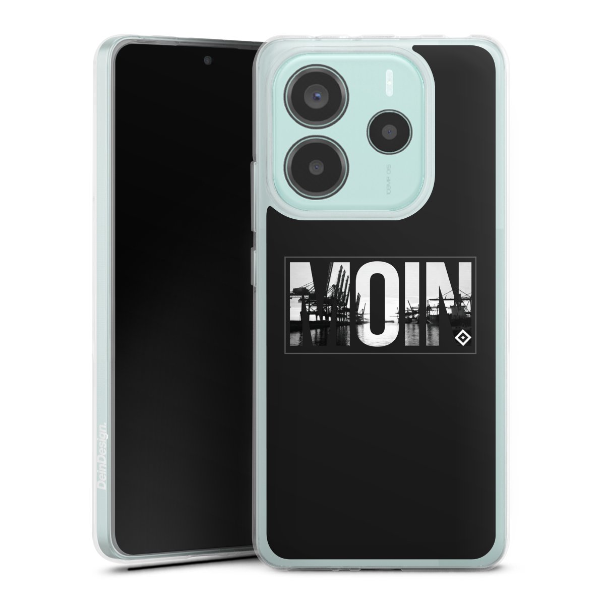 Xiaomi Redmi Note 14 5G Handy Silikon Hülle Case transparent Handyhülle Hamburger Sv Hsv Official Licensed Product Silikon Case
