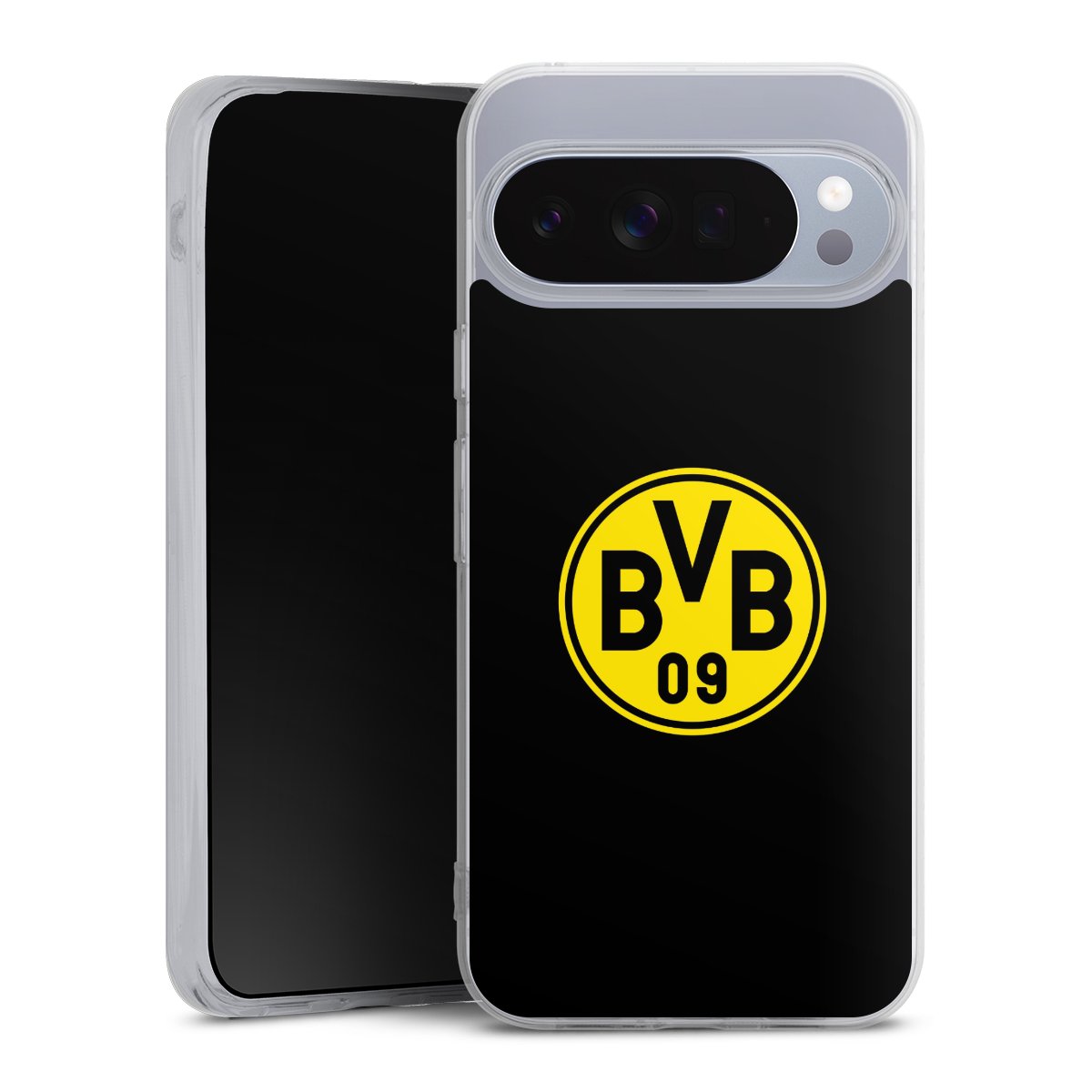 Google Pixel 10 Pro XL Handy Silikon Hülle Case transparent Handyhülle Bvb Borussia Dortmund Logo Silikon Case