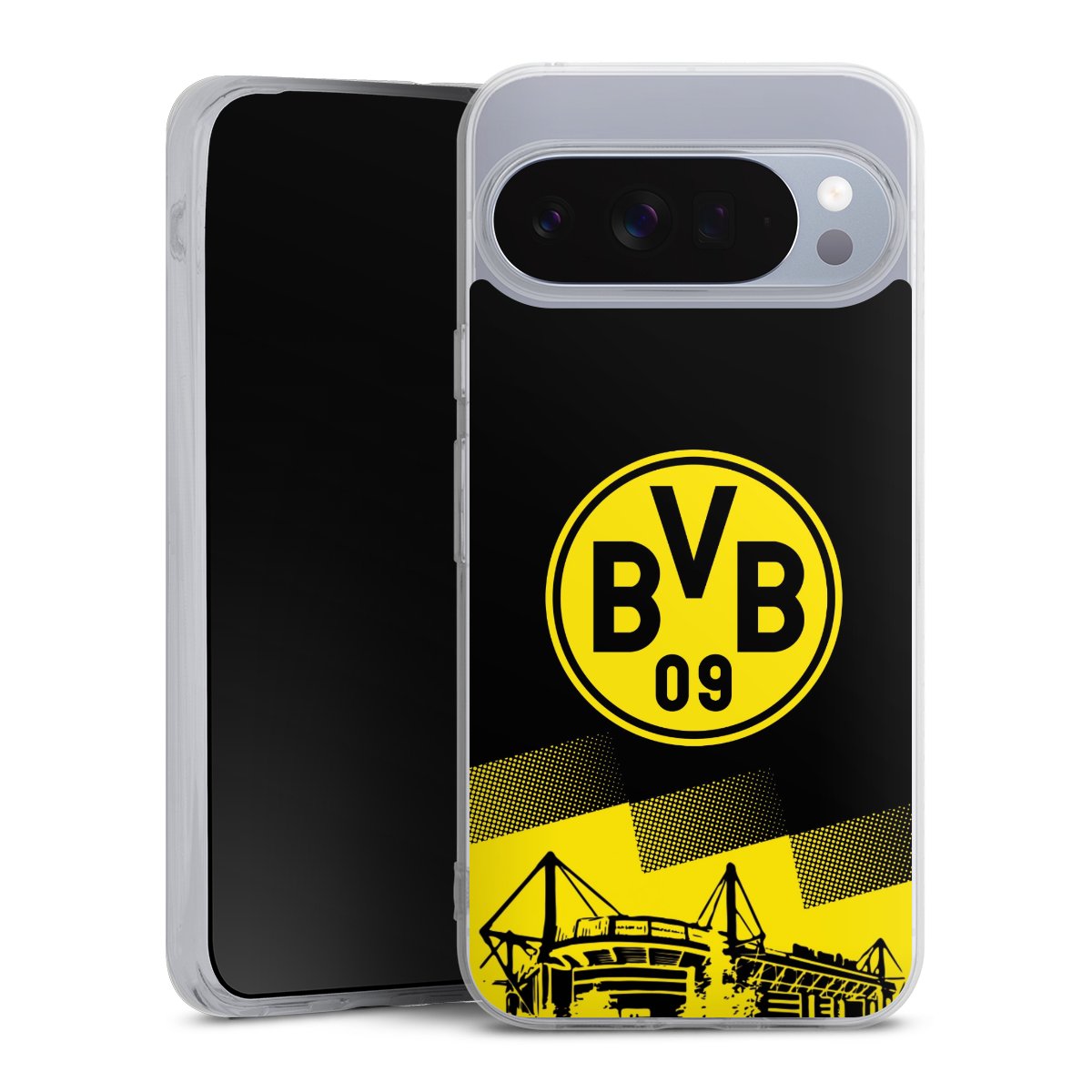 Google Pixel 10 Pro XL Handy Silikon Hülle Case transparent Handyhülle Stadium Borussia Dortmund Bvb Silikon Case