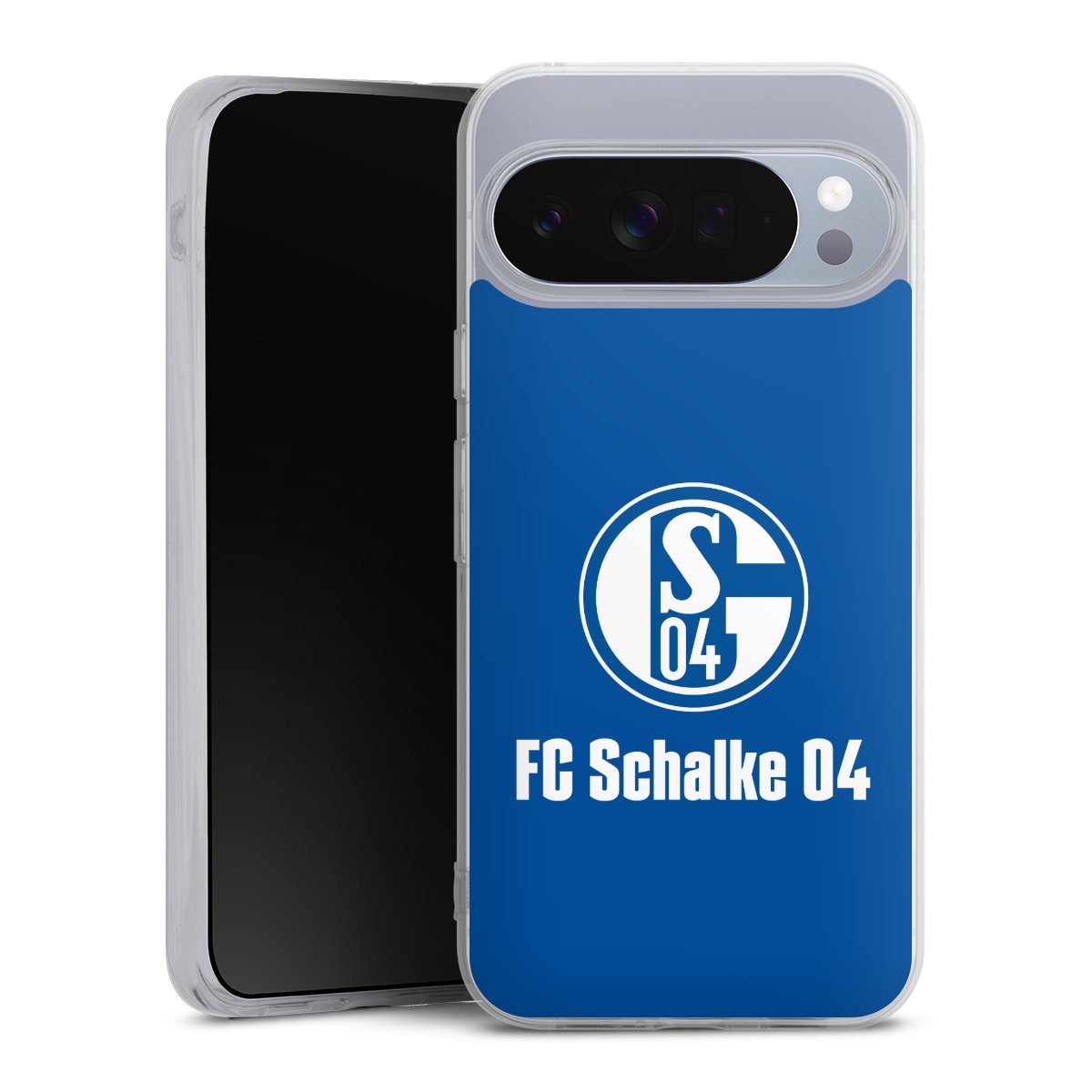 Google Pixel 10 Pro XL Handy Silikon Hülle Case transparent Handyhülle Logo Official Licensed Product Fc Schalke 04 Silikon Case