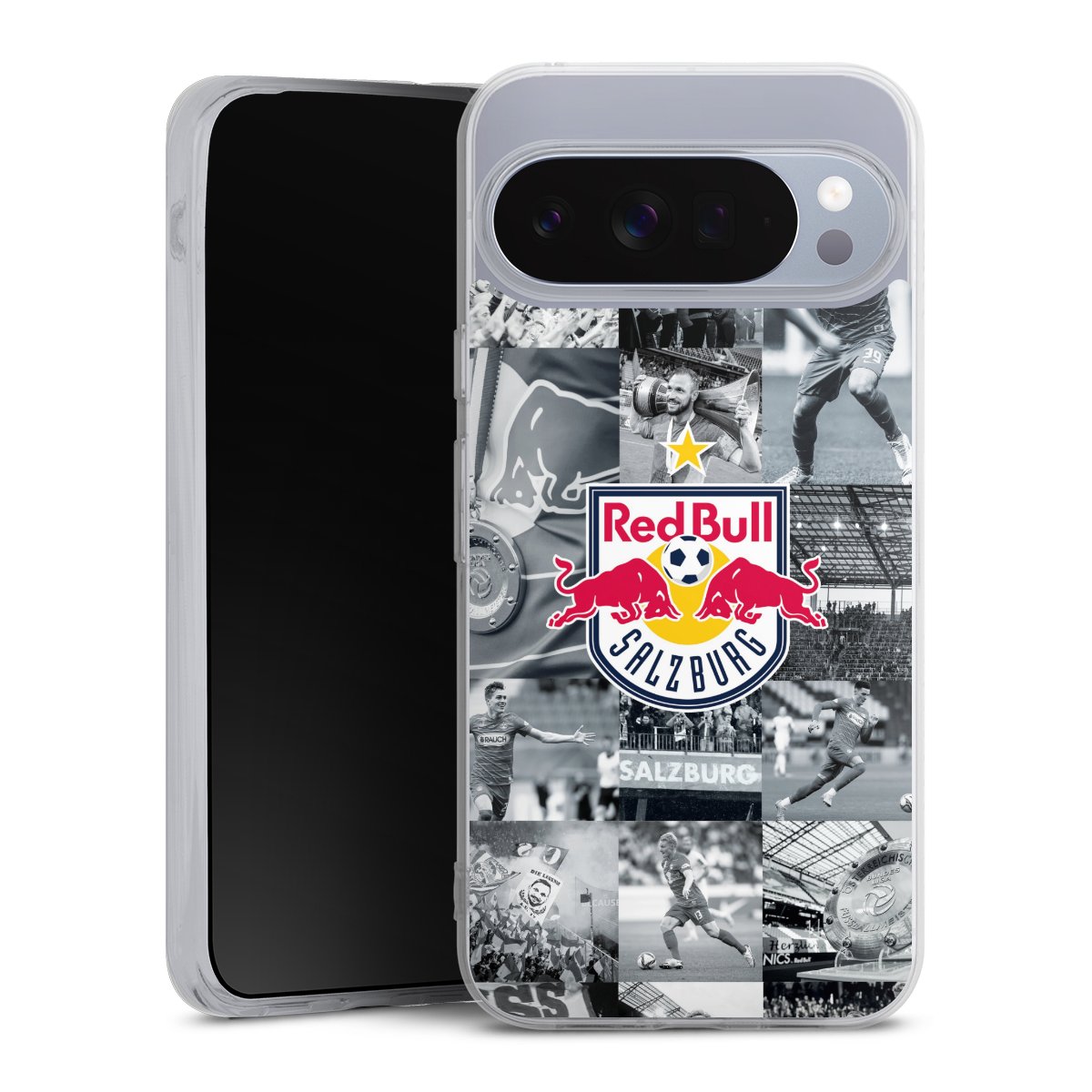 Google Pixel 10 Pro XL Handy Silikon Hülle Case transparent Handyhülle Salzburg Fc Red Bull Salzburg Red Bull Silikon Case